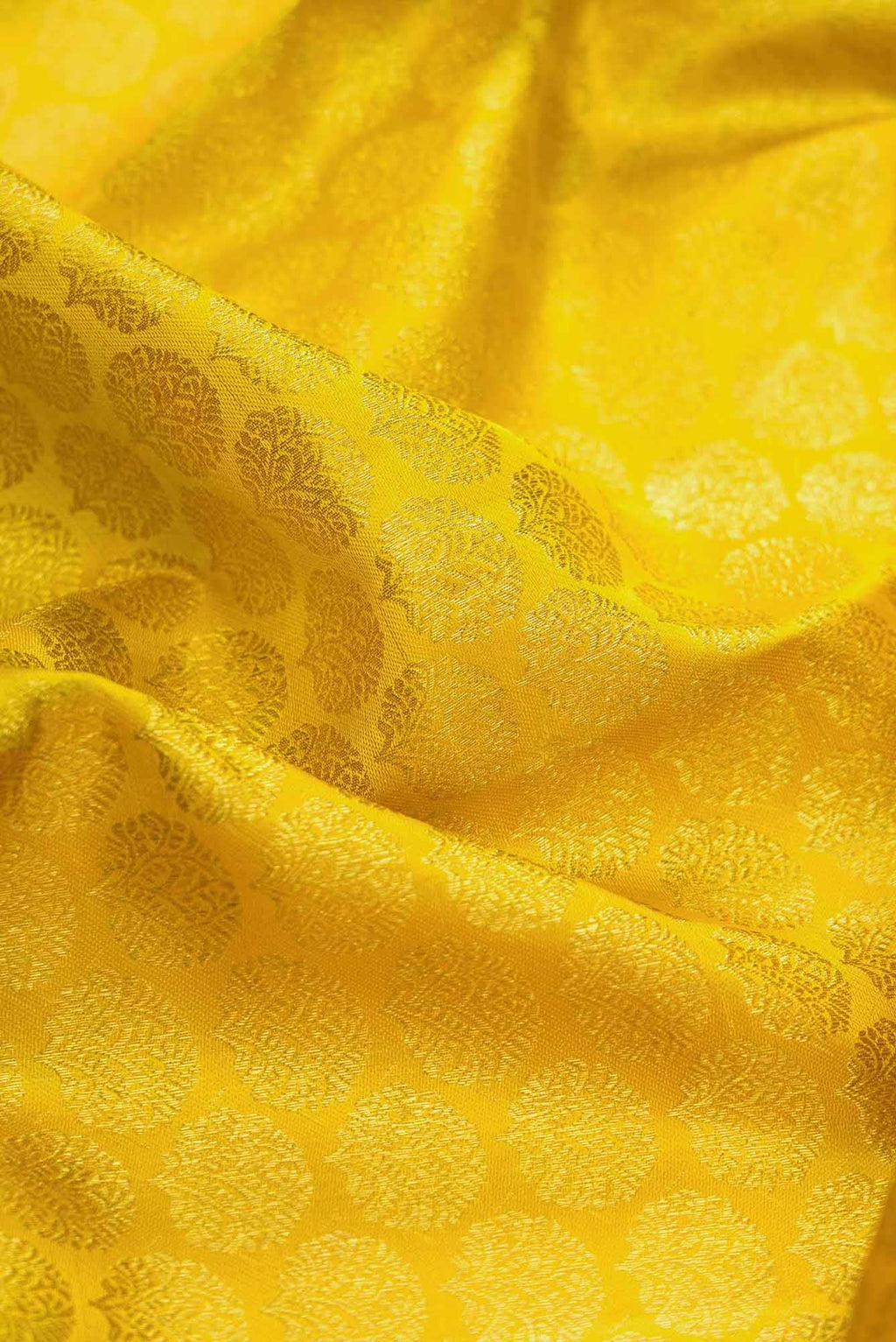 Yellow Dual Tone Kanchipuram Silk Saree