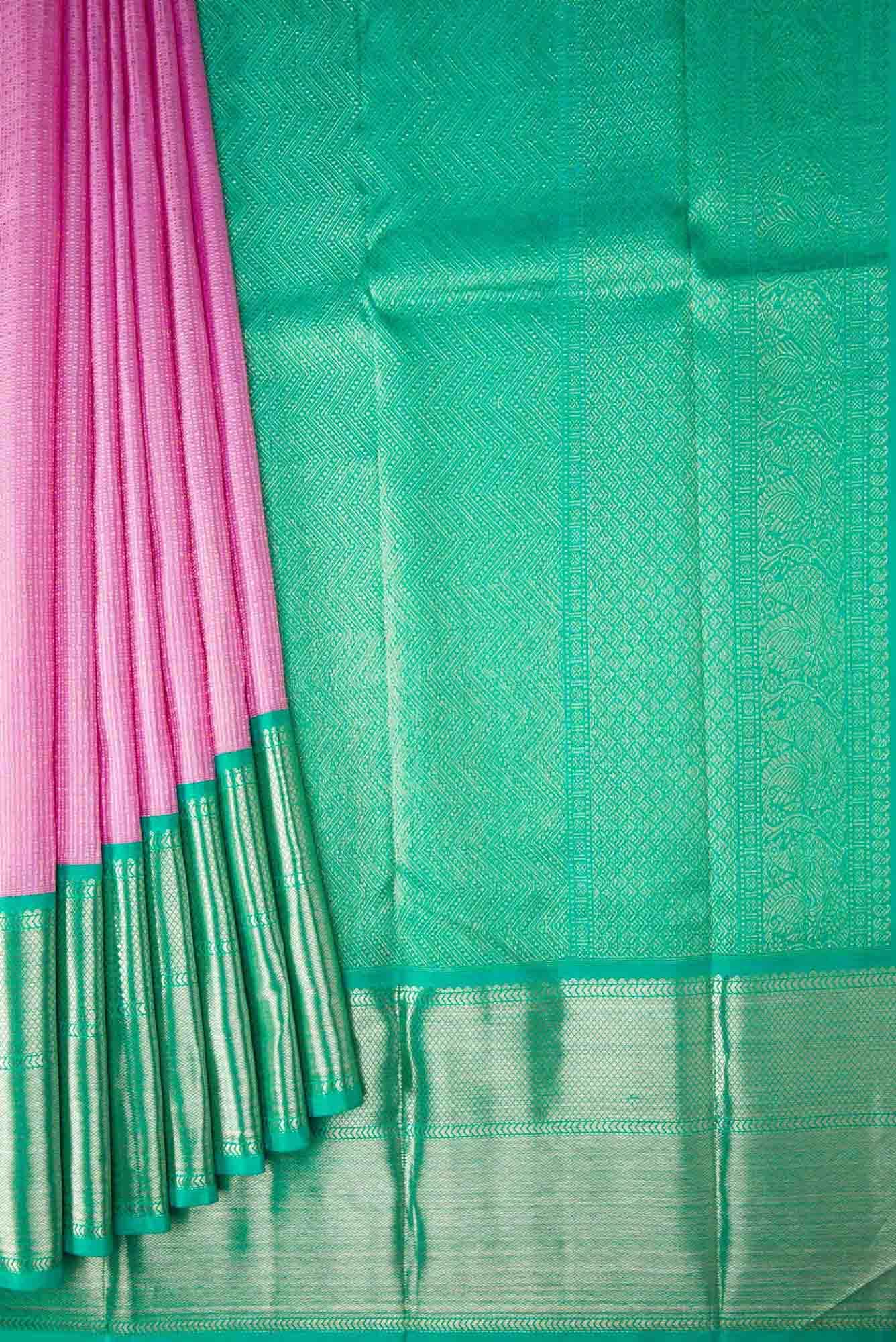 Lavender Dual Tone Kanchipuram Silk Saree