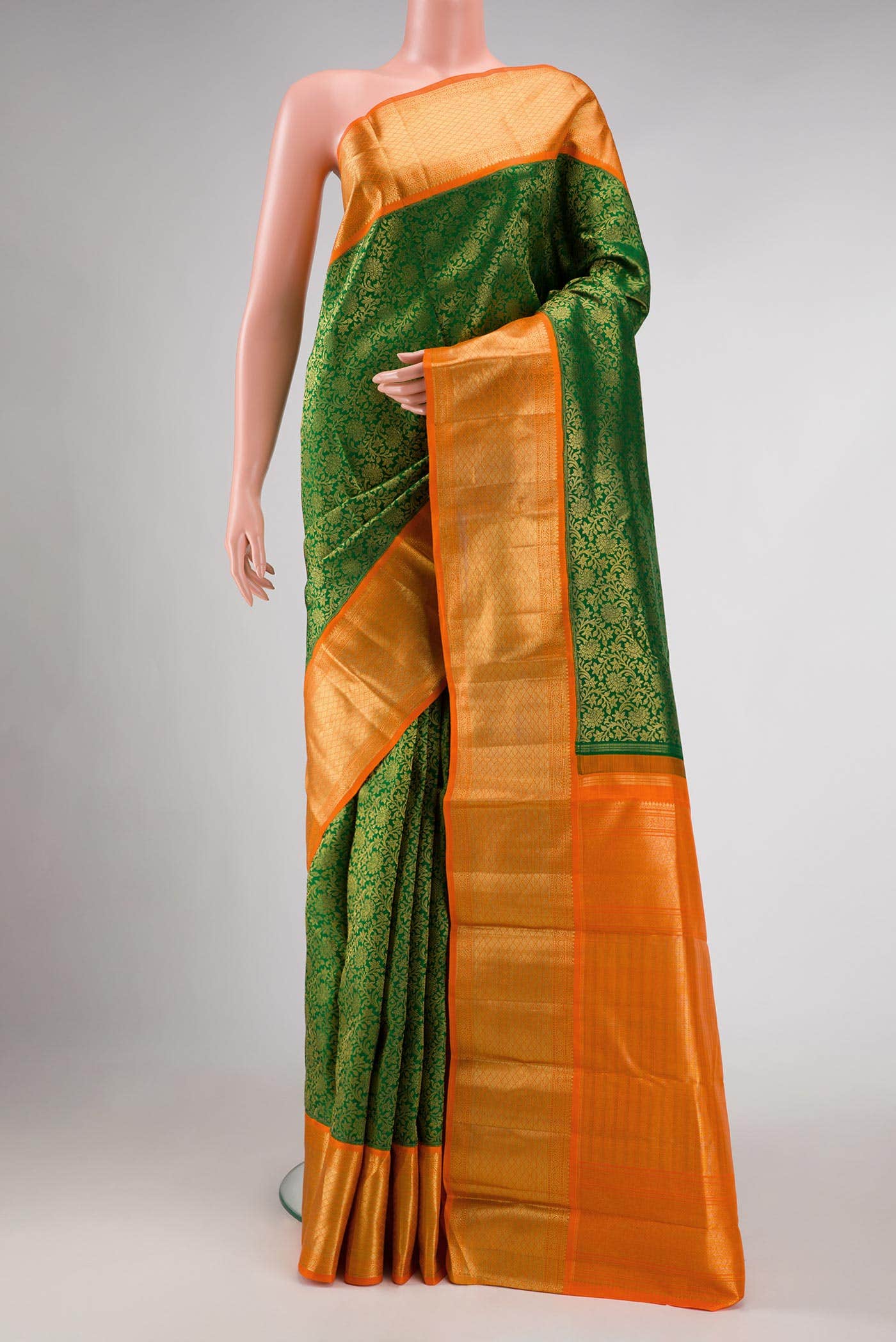 Green Kanchipuram Silk Saree