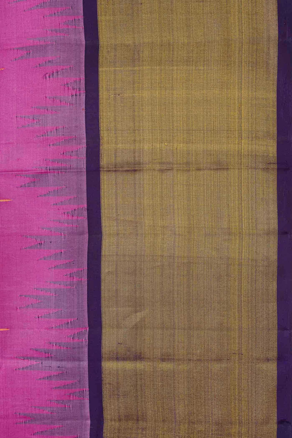 Pink Dual Tone Kanchipuram Silk Saree