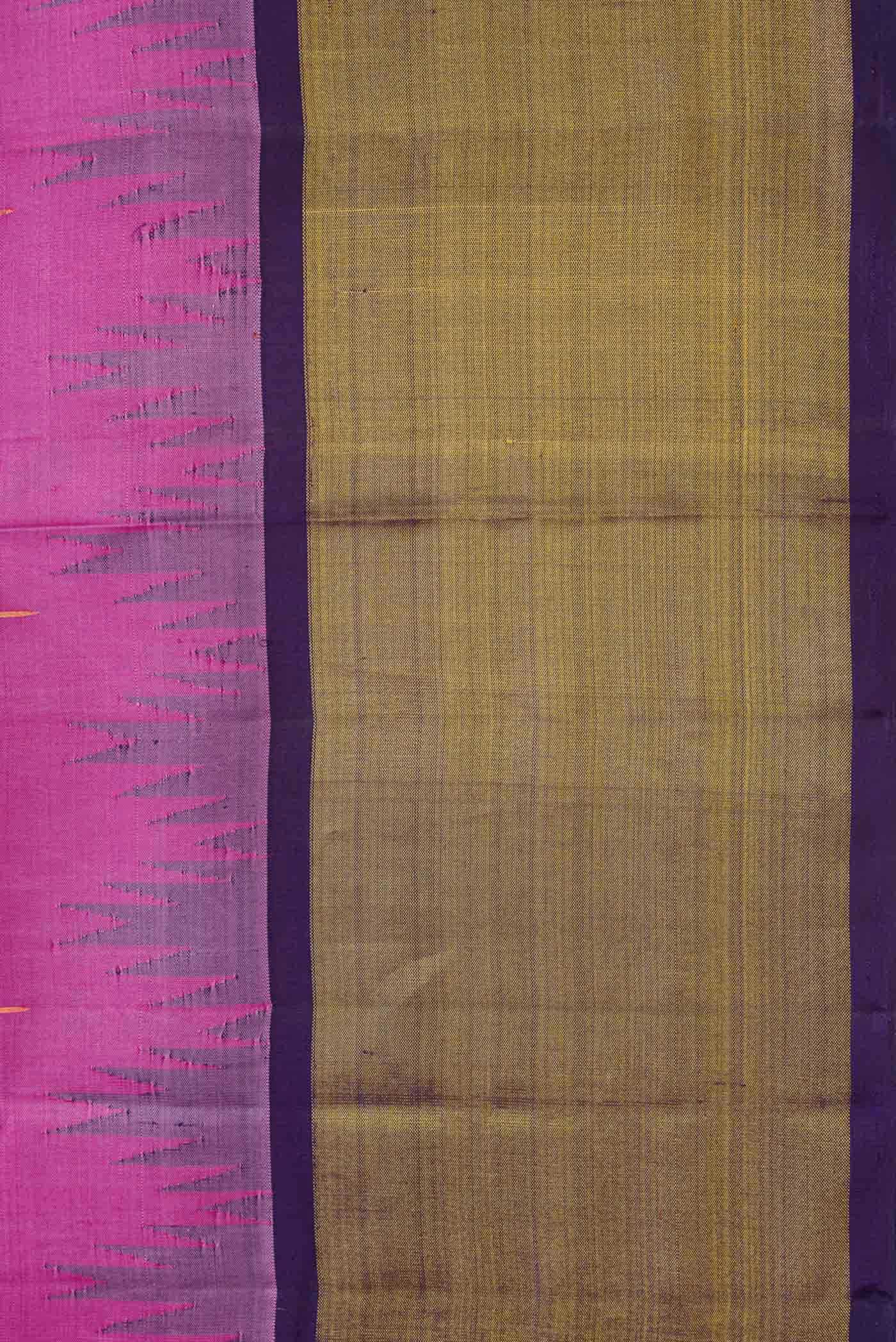 Pink Dual Tone Kanchipuram Silk Saree