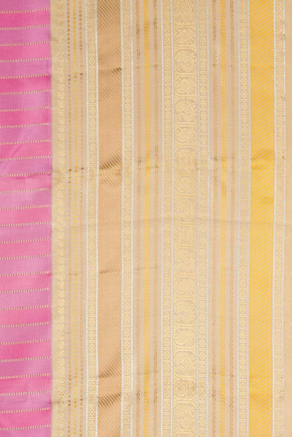Pure Silk Pure Zari Pink Kanchipuram Saree
