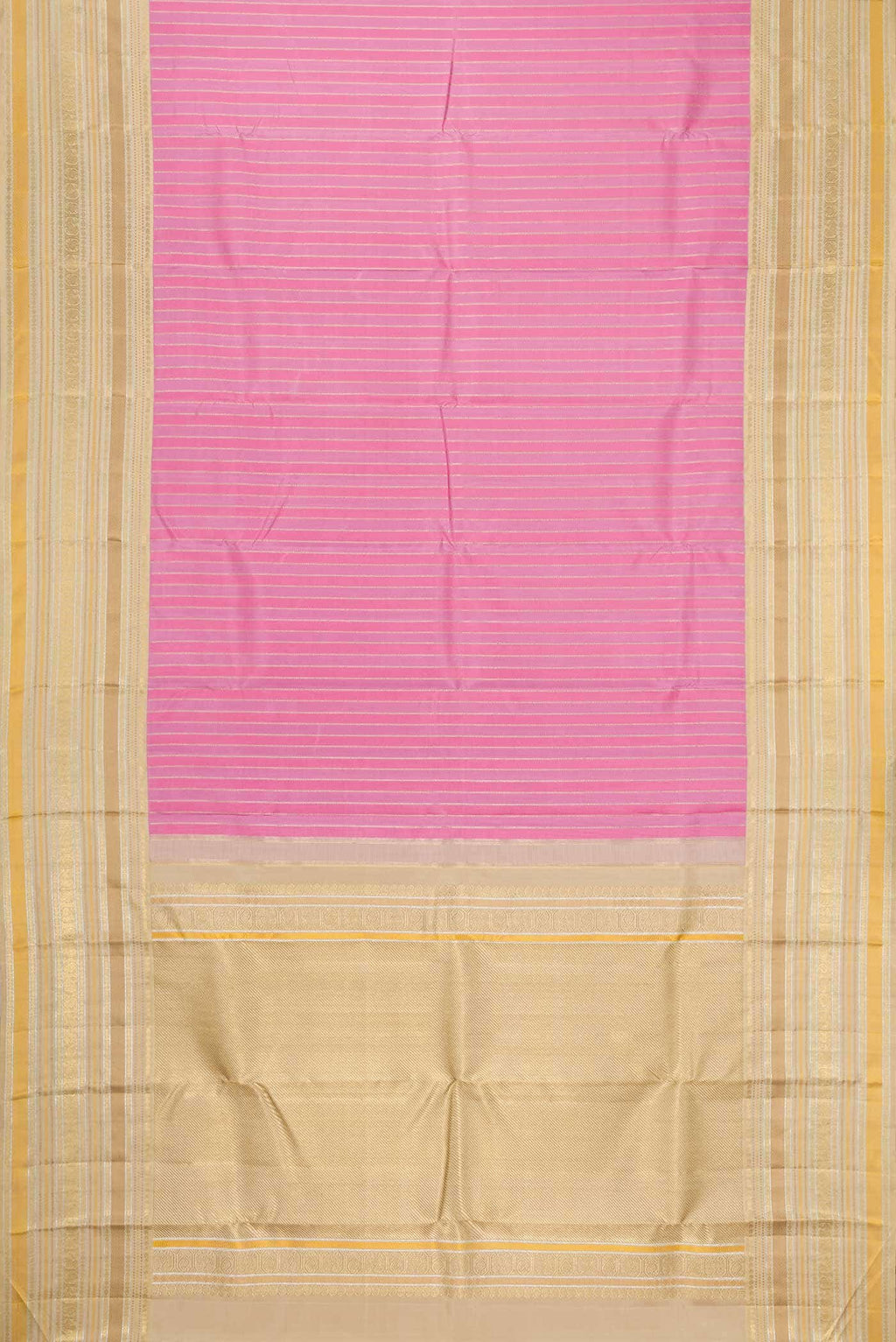 Pure Silk Pure Zari Pink Kanchipuram Saree