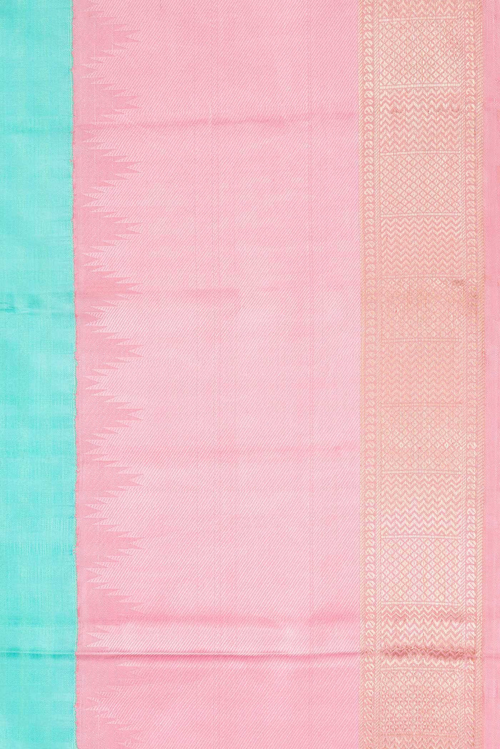 Sky Blue Dual Tone Kanchipuram Silk Saree