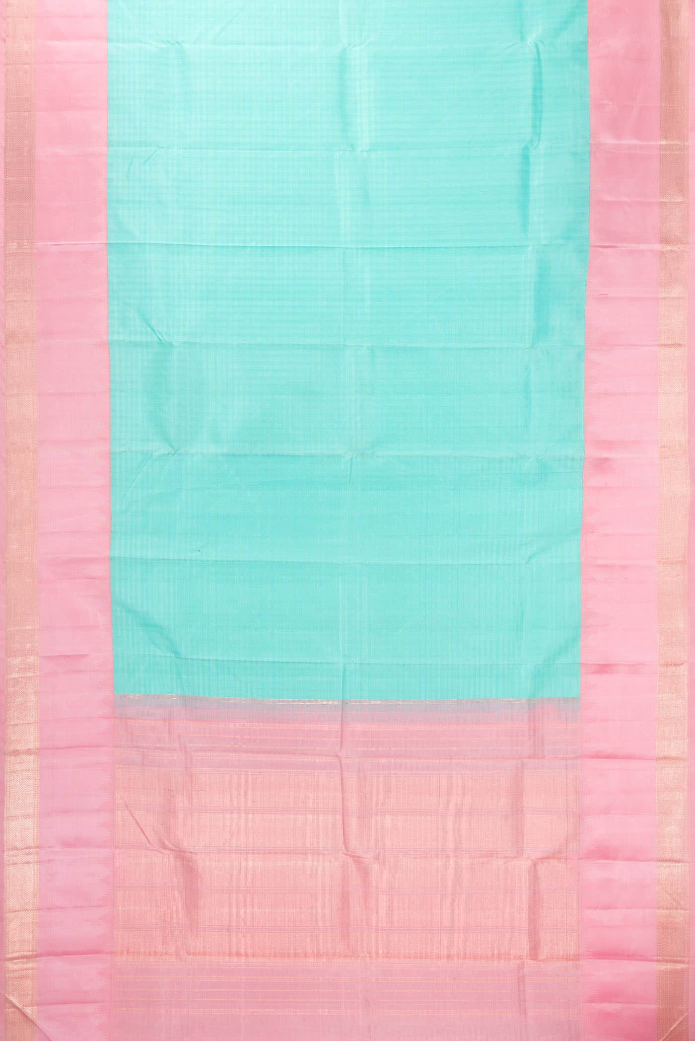 Sky Blue Dual Tone Kanchipuram Silk Saree