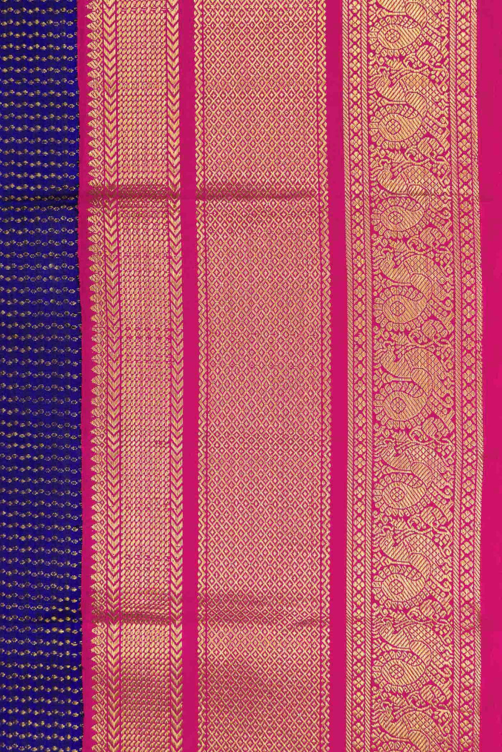 Violet Dual Tone Kanchipuram Silk Saree