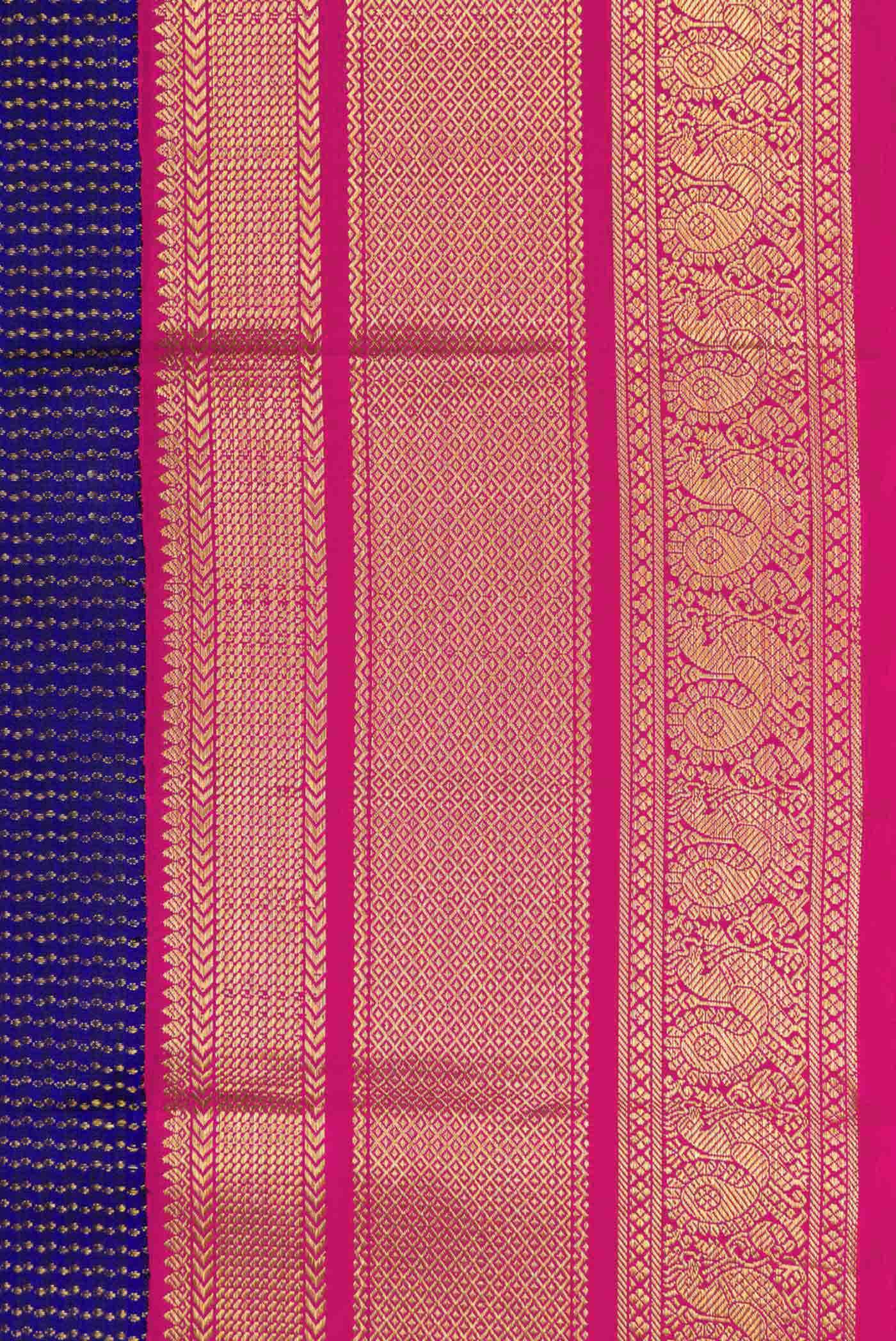 Violet Dual Tone Kanchipuram Silk Saree