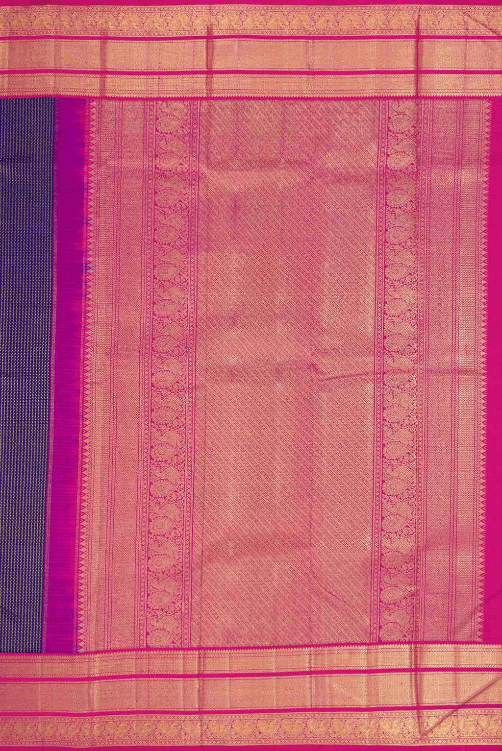 Violet Dual Tone Kanchipuram Silk Saree