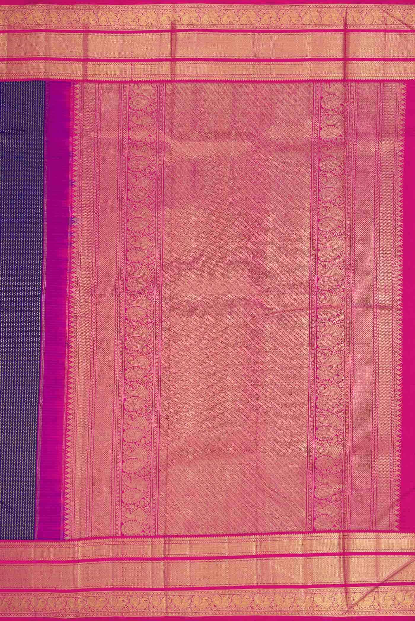 Violet Dual Tone Kanchipuram Silk Saree