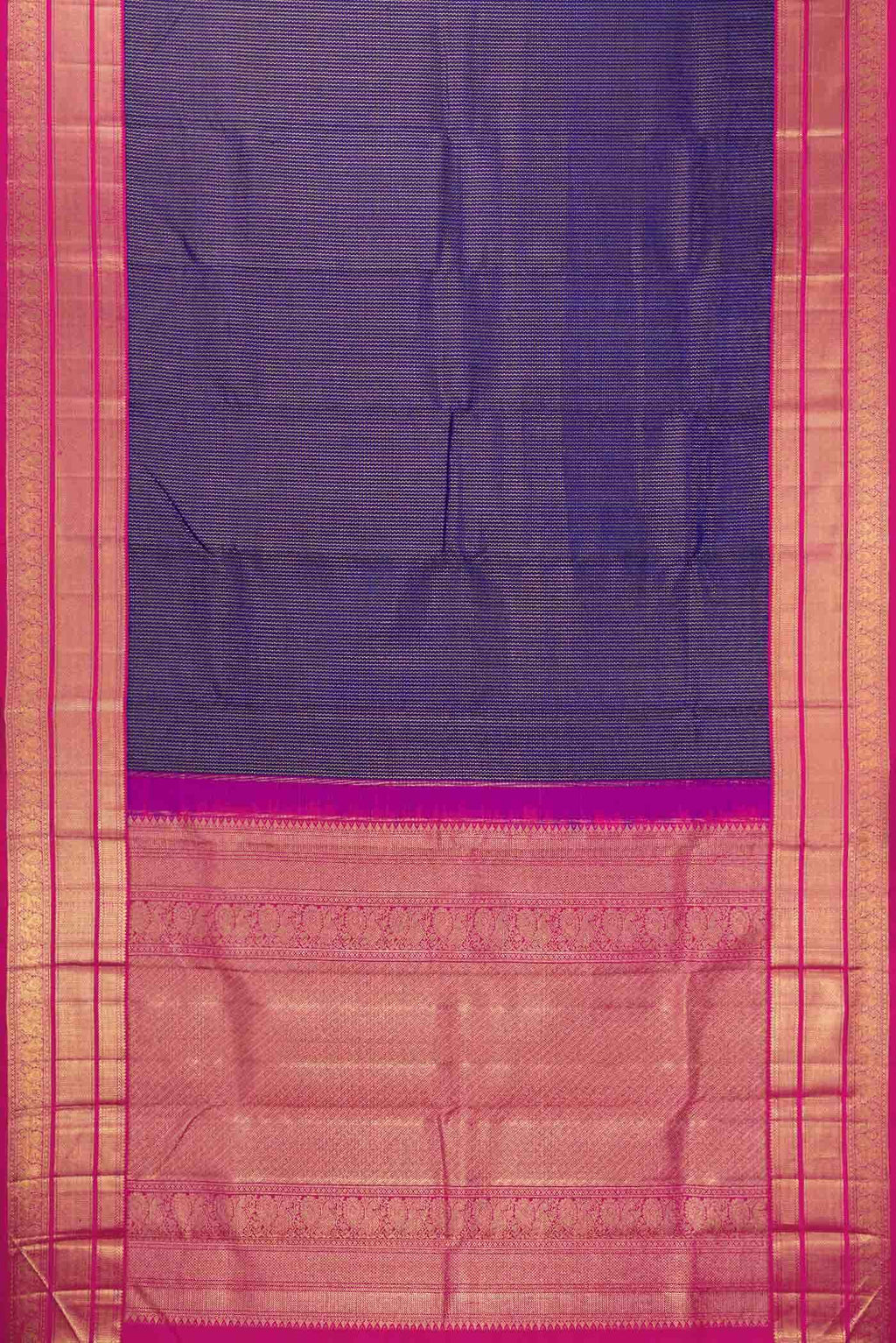 Violet Dual Tone Kanchipuram Silk Saree