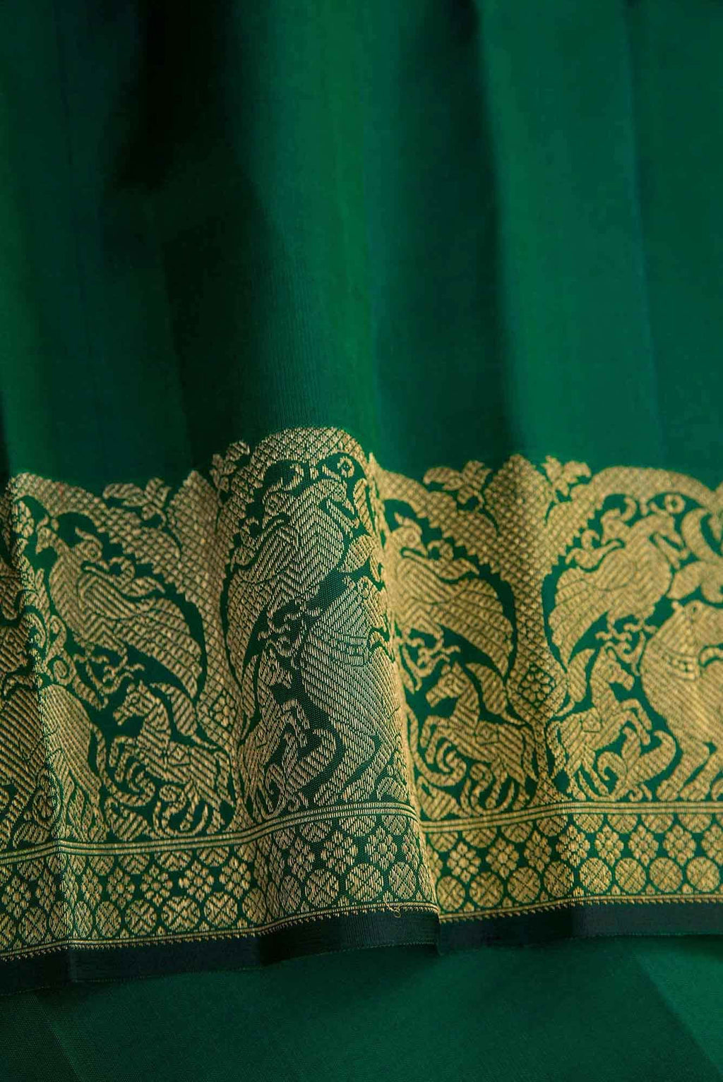 Pure Silk Pure Zari Purple Dual Tone Kanchipuram Saree