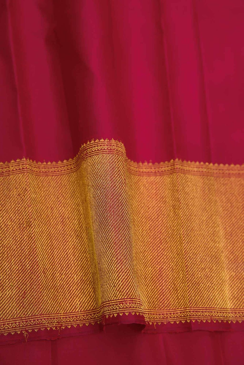 Pure Silk Pure Zari Maroon Dual Tone Kanchipuram Saree