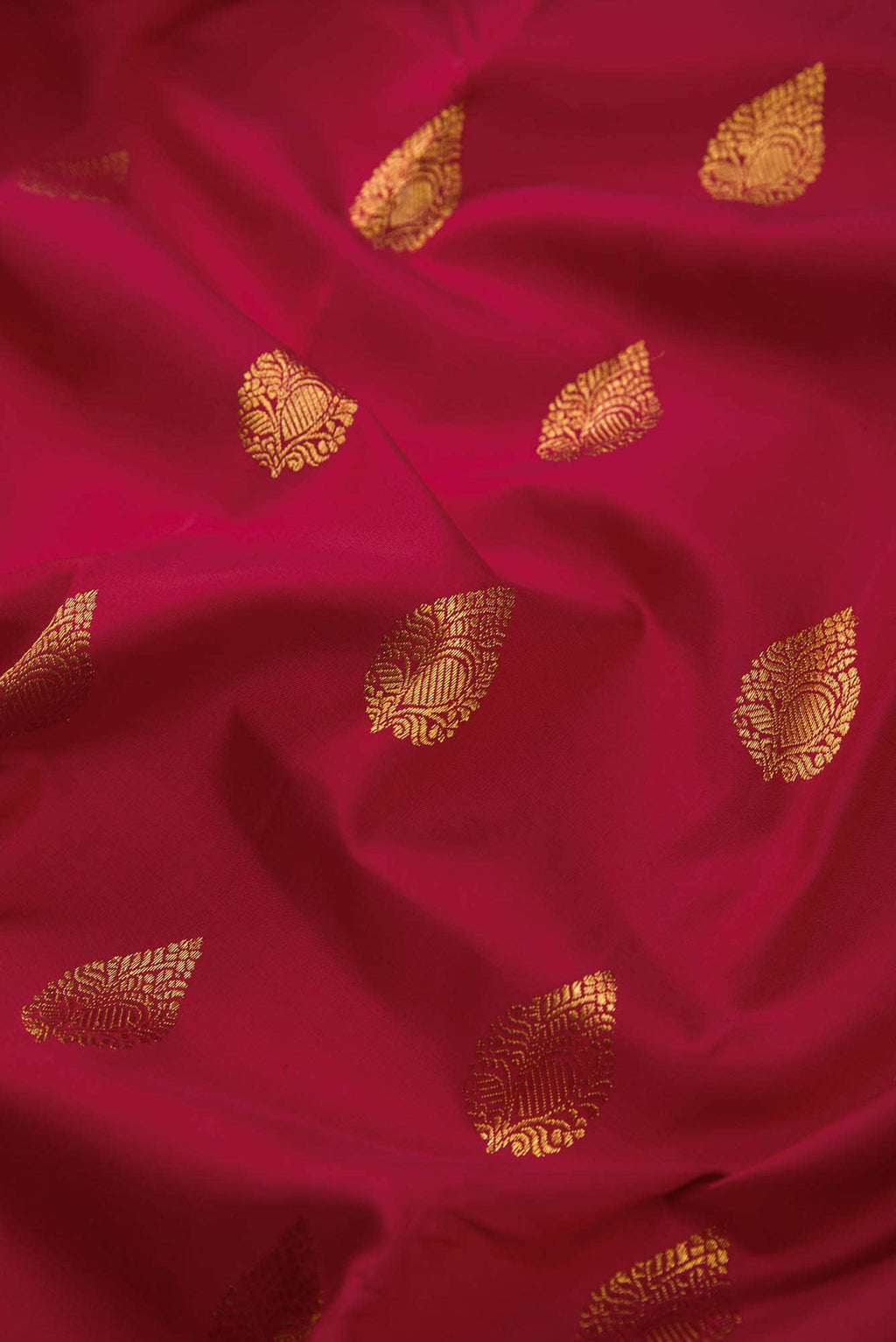 Pure Silk Pure Zari Maroon Dual Tone Kanchipuram Saree
