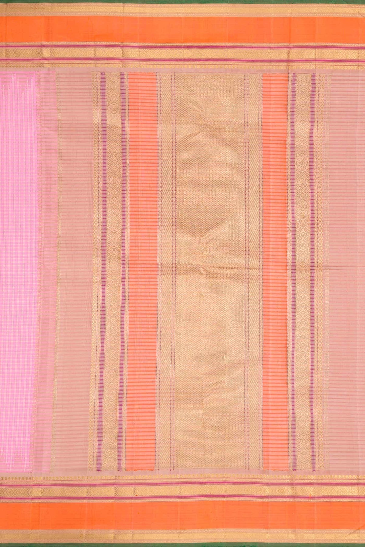 Pure Silk Pure Zari Pink Kanchipuram Saree