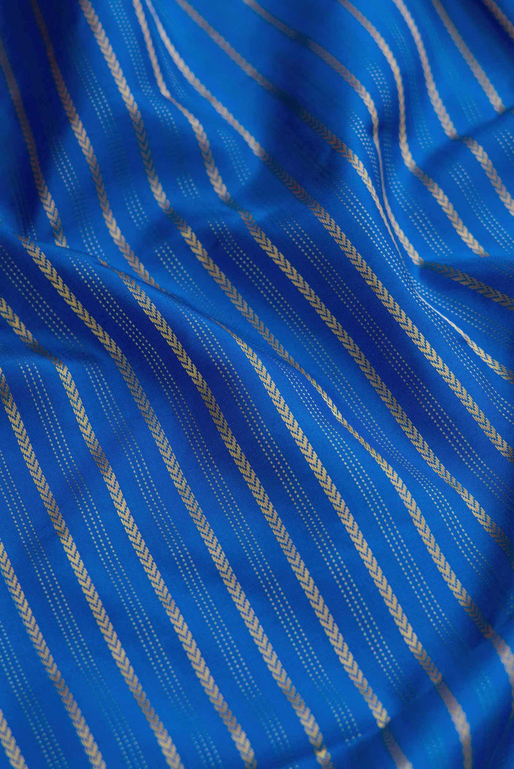 Pure Silk Pure Zari Royal Blue Kanchipuram Saree