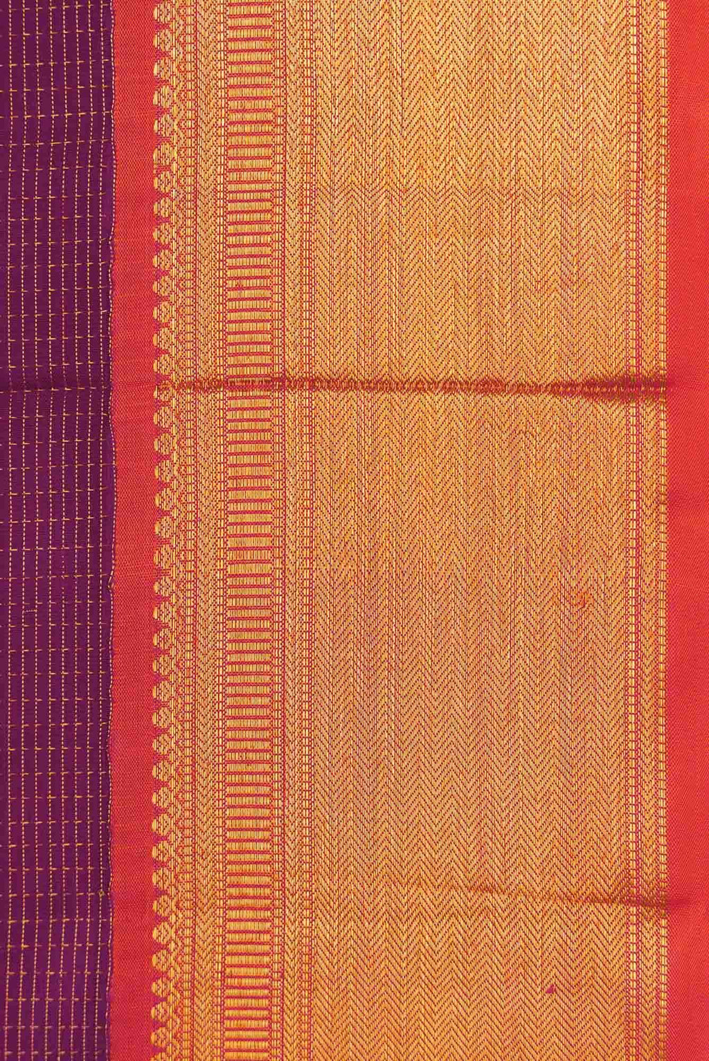 Magenta Dual Tone Kanchipuram Silk Saree