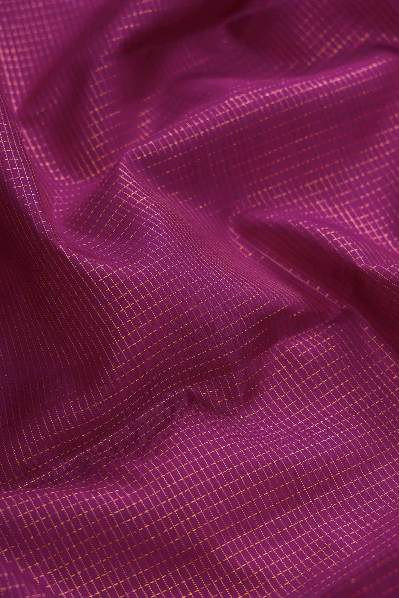 Magenta Dual Tone Kanchipuram Silk Saree
