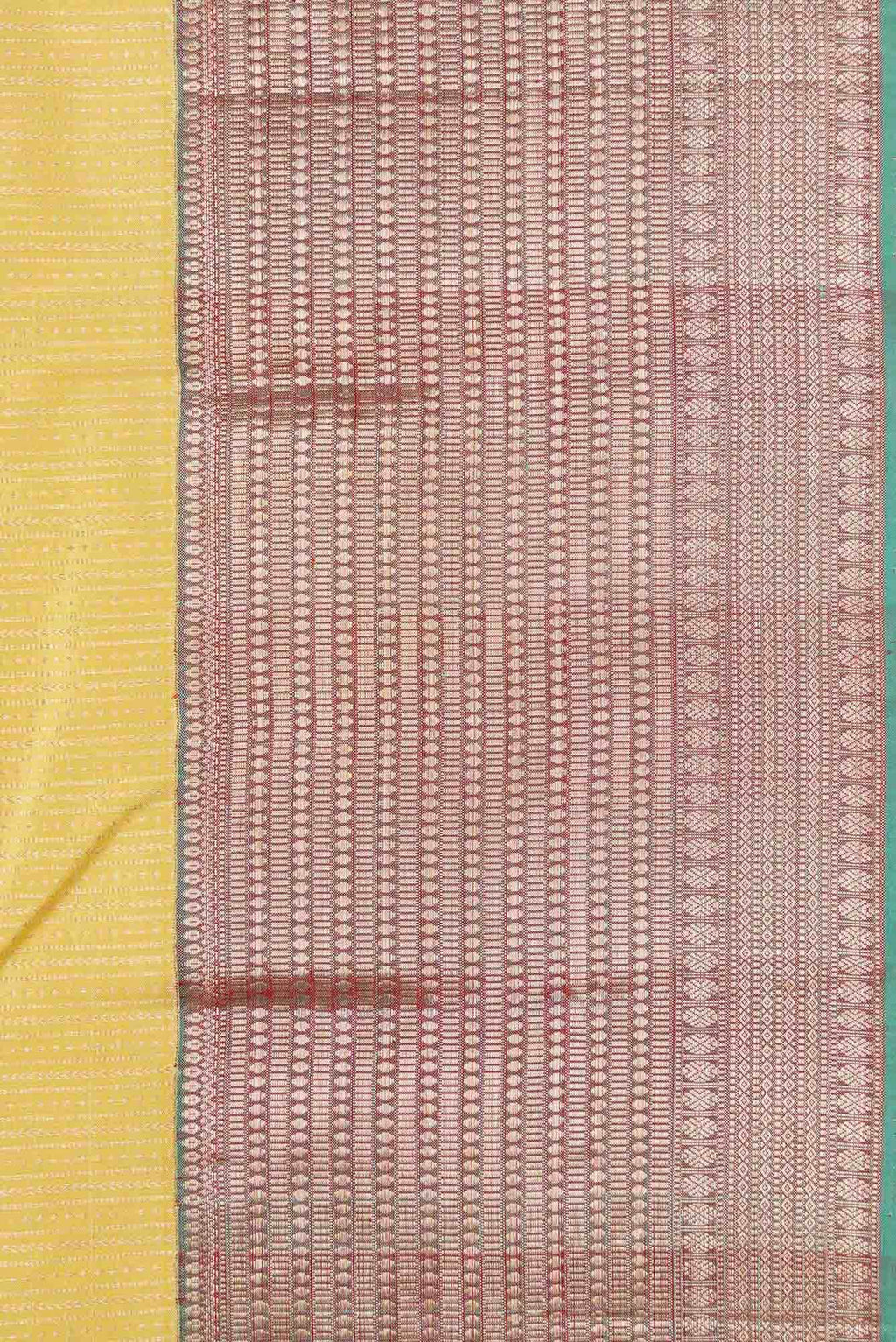 Lemon Yellow Dual Tone Kanchipuram Silk Saree