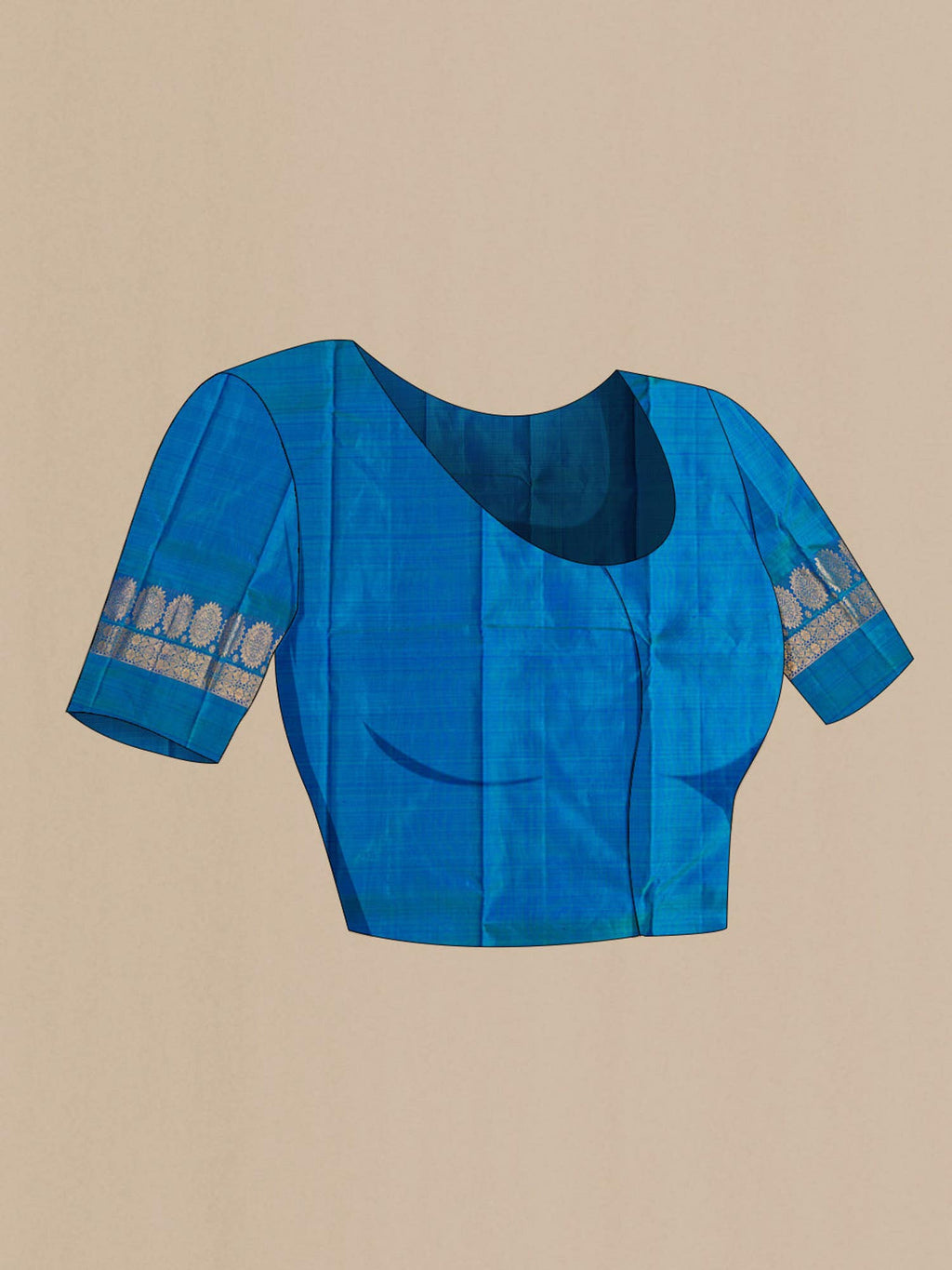 Light Blue Kanchipuram Silk Saree