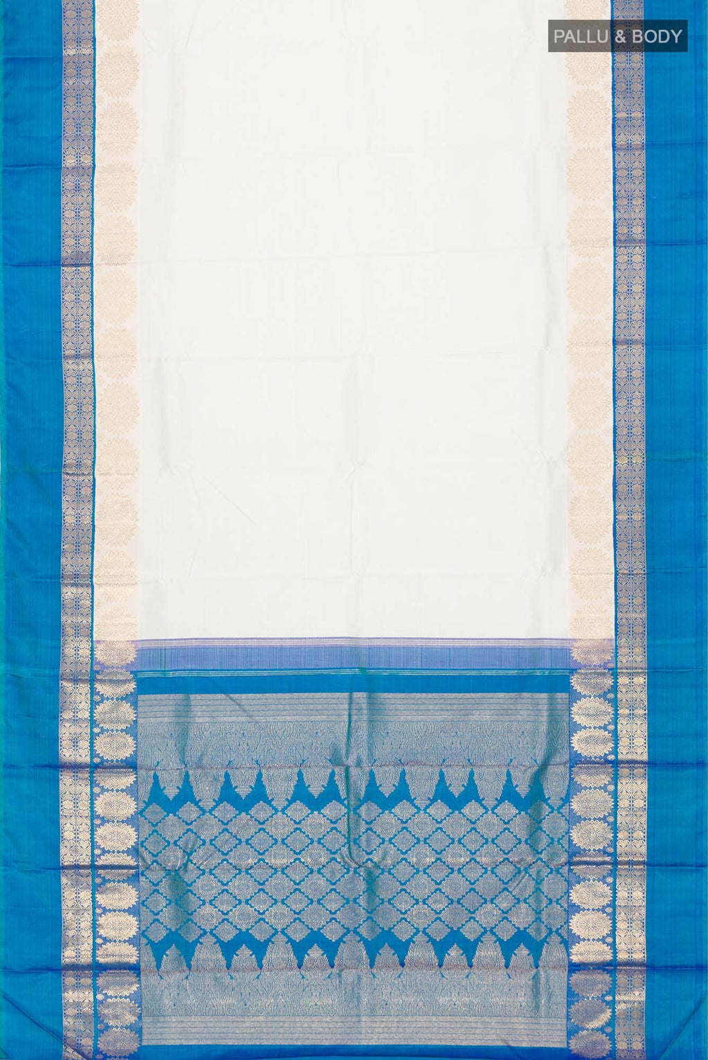 Light Blue Kanchipuram Silk Saree