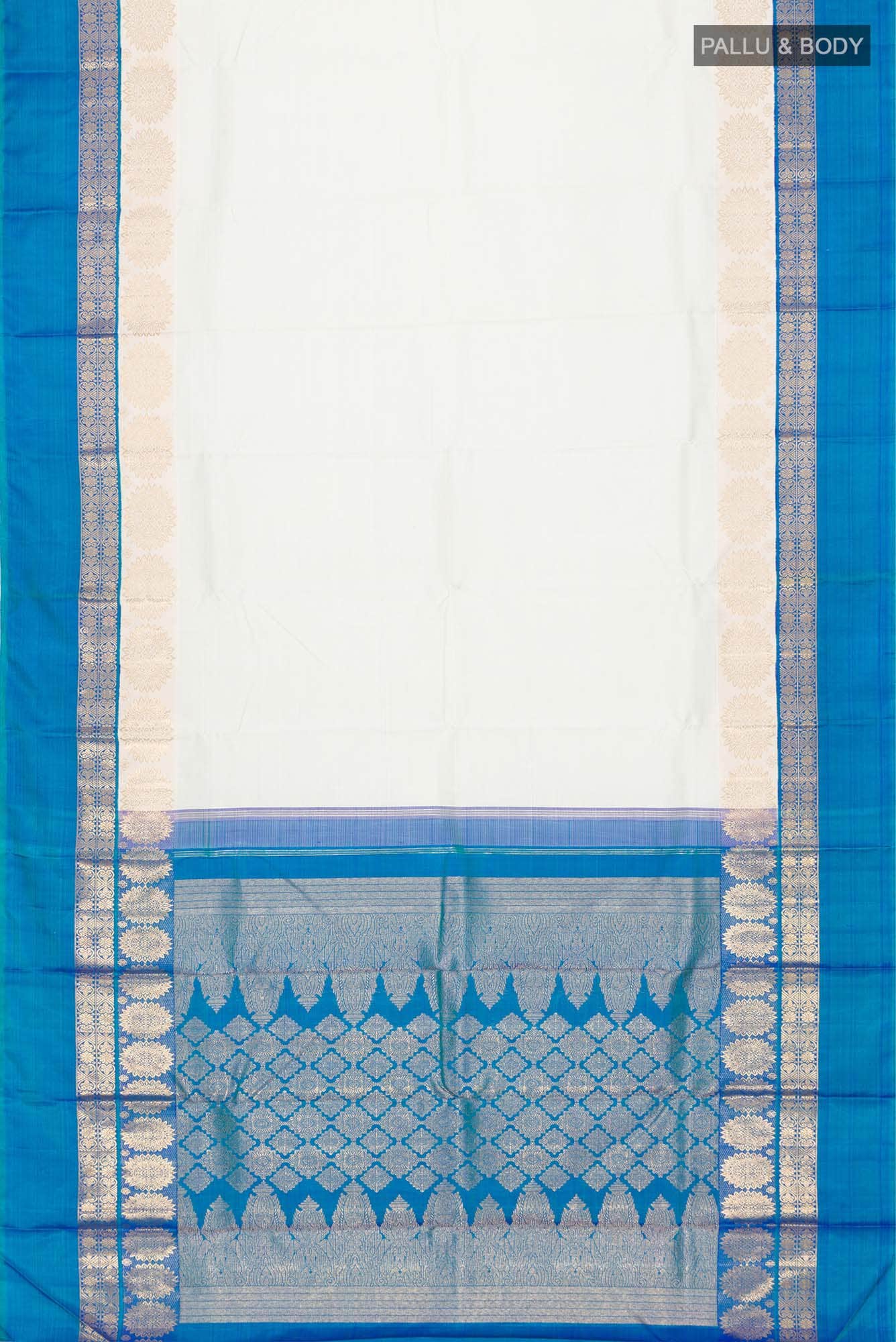 Light Blue Kanchipuram Silk Saree