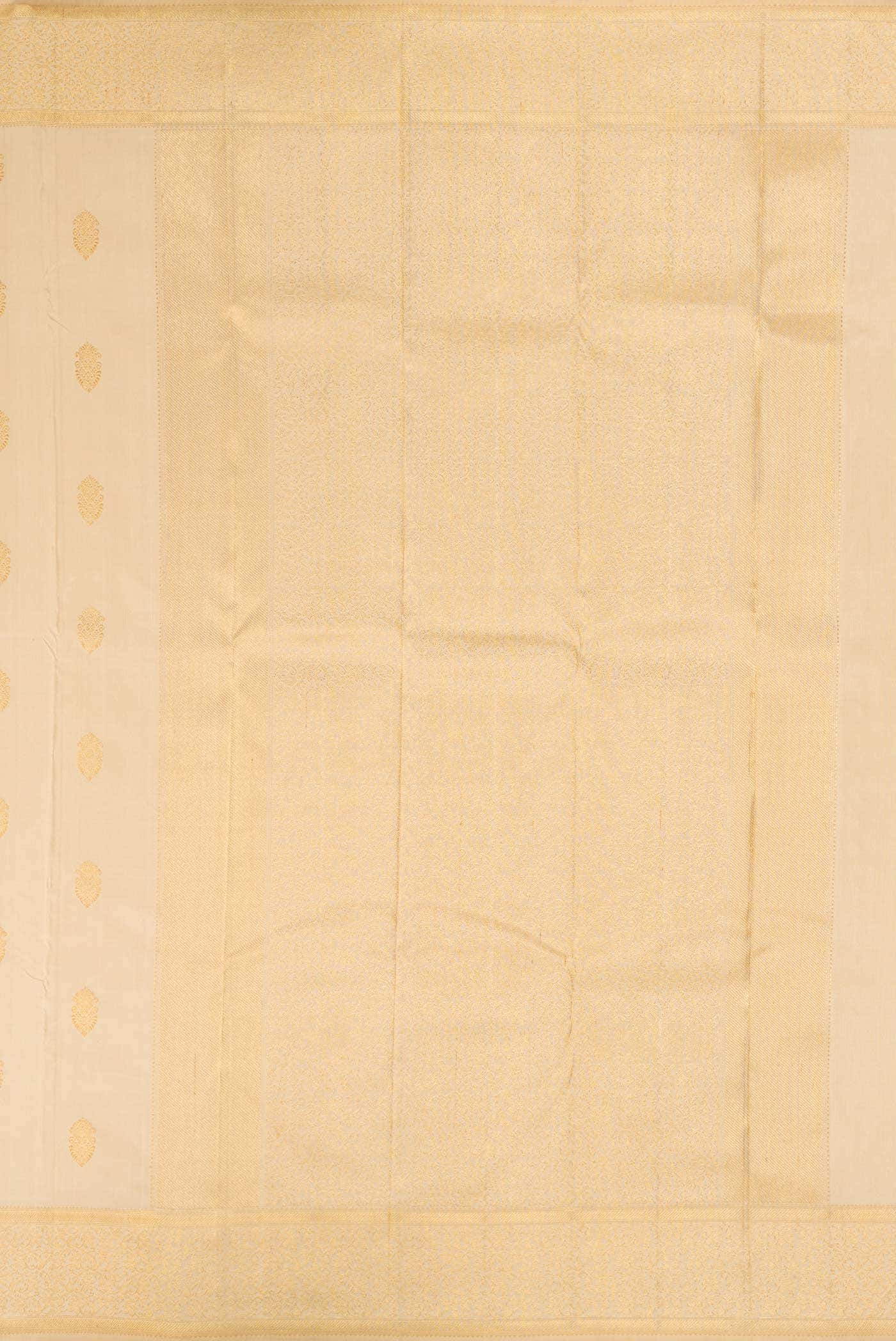 Pure Silk Pure Zari Sandal Kanchipuram Saree