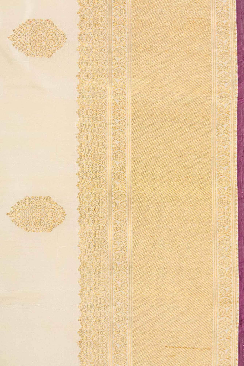 Pure Silk Pure Zari Sandal Dual Tone Kanchipuram Saree
