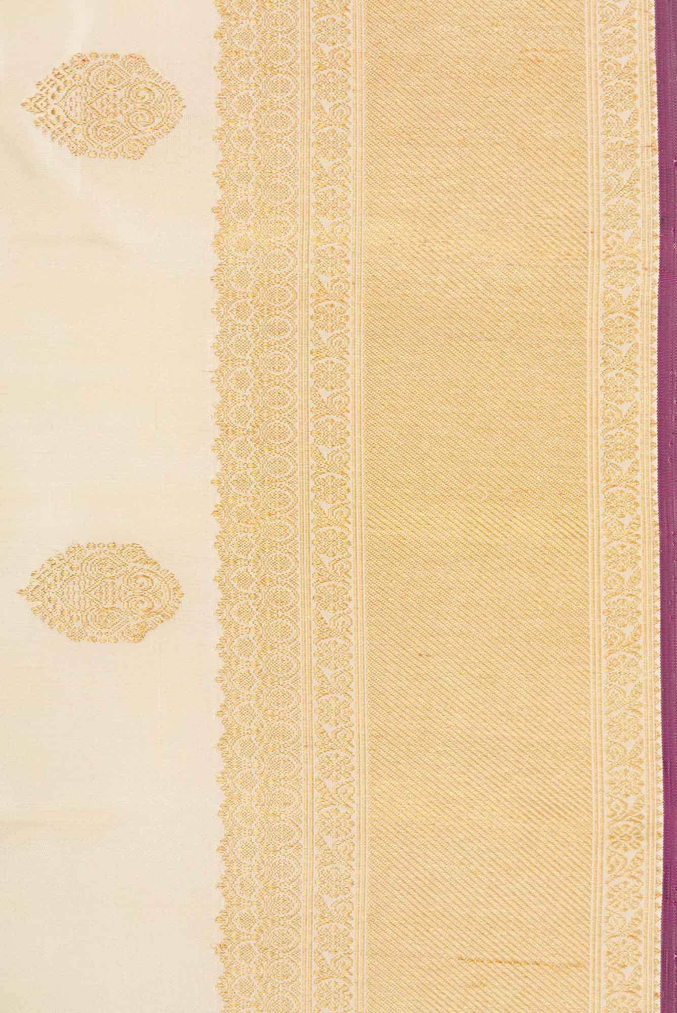 Pure Silk Pure Zari Sandal Dual Tone Kanchipuram Saree