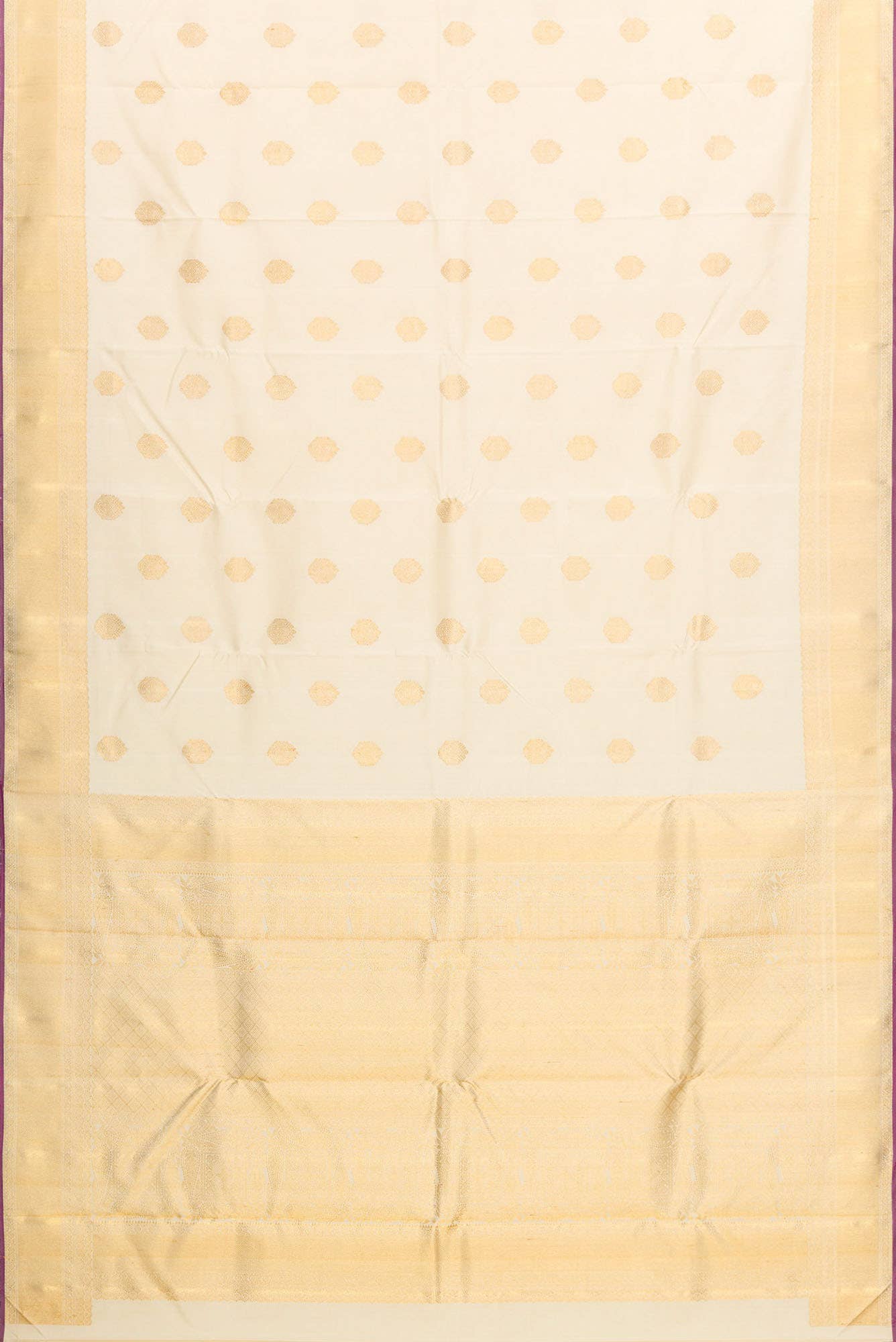 Pure Silk Pure Zari Sandal Dual Tone Kanchipuram Saree