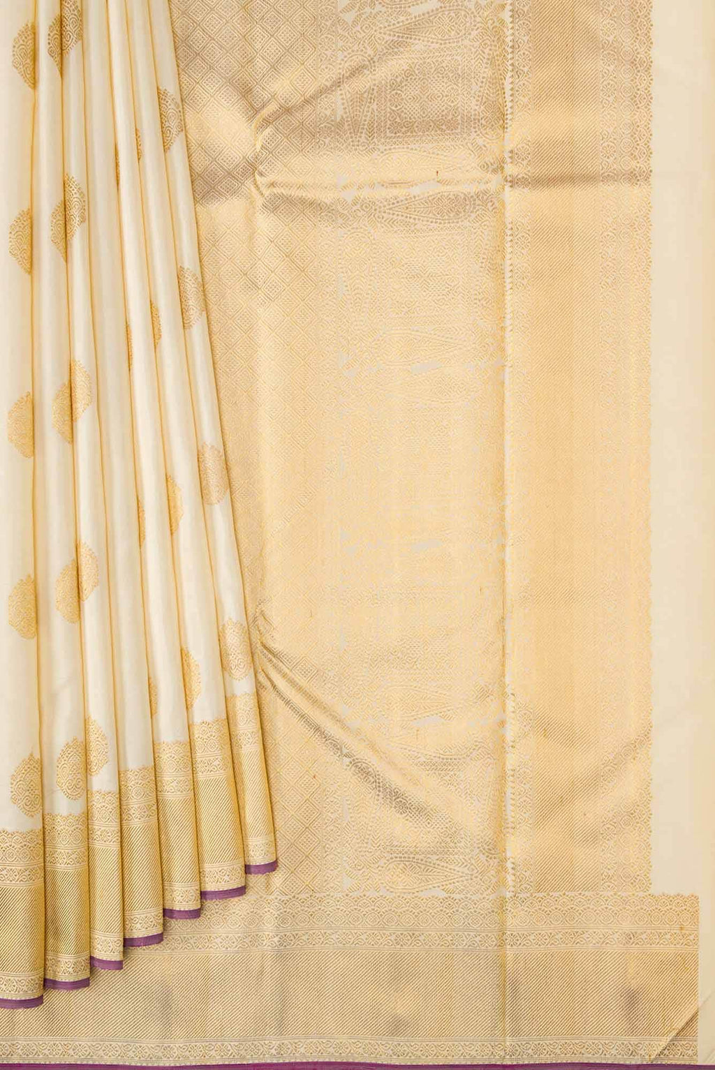 Pure Silk Pure Zari Sandal Dual Tone Kanchipuram Saree