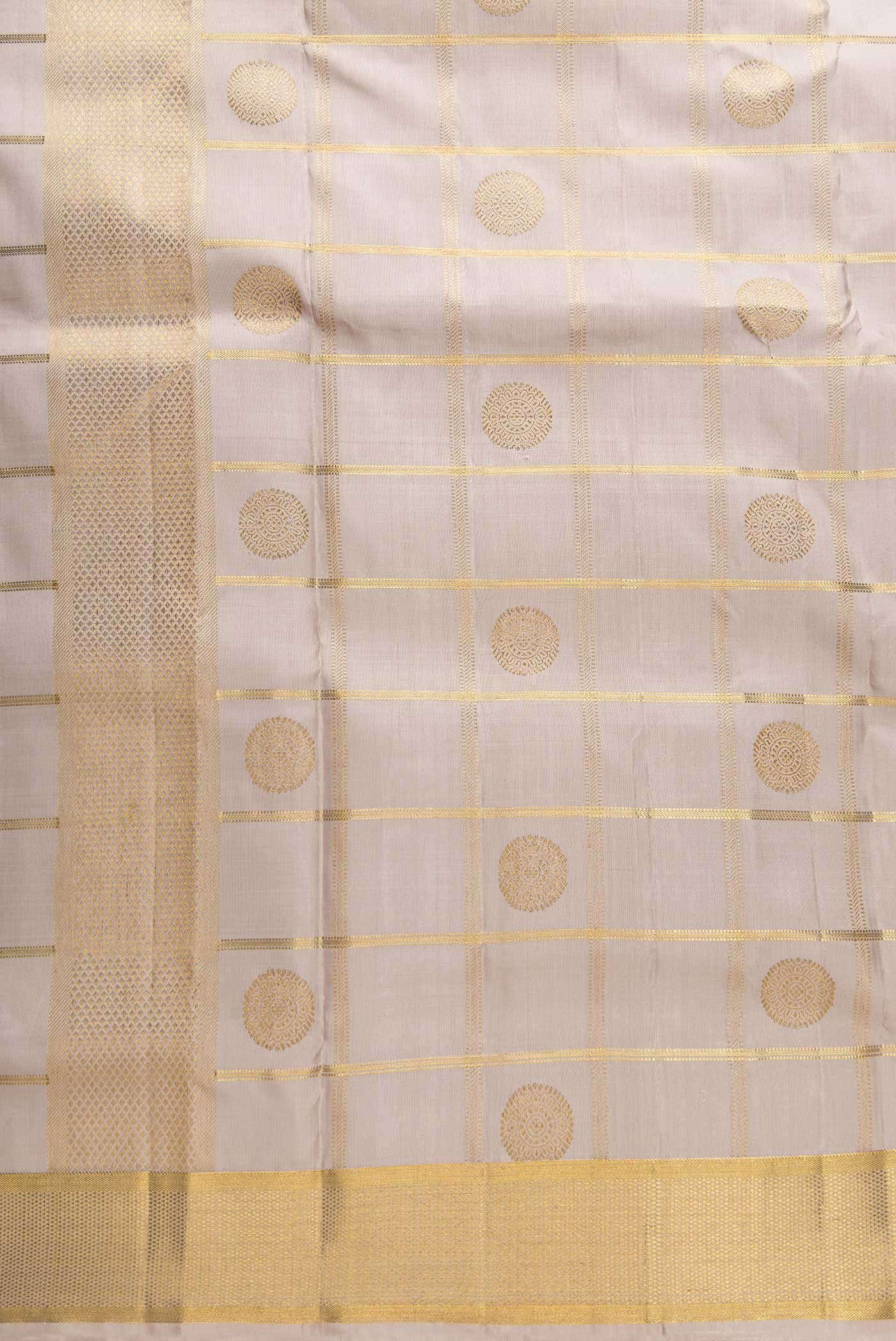 Brown Silk Dhoti With Angavastram (8X4) Muzham