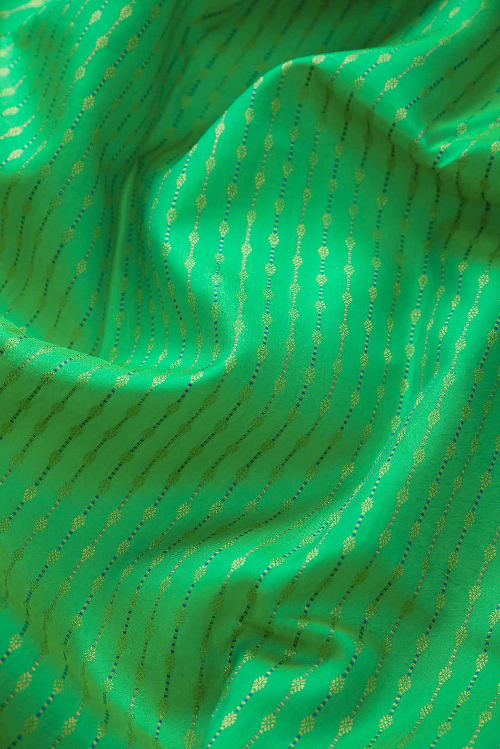 Sea Green Dual Tone Kanchipuram Silk Saree