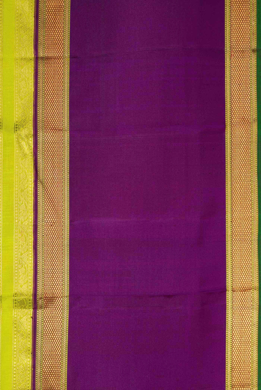 Parrot Green Kanchipuram Silk Saree