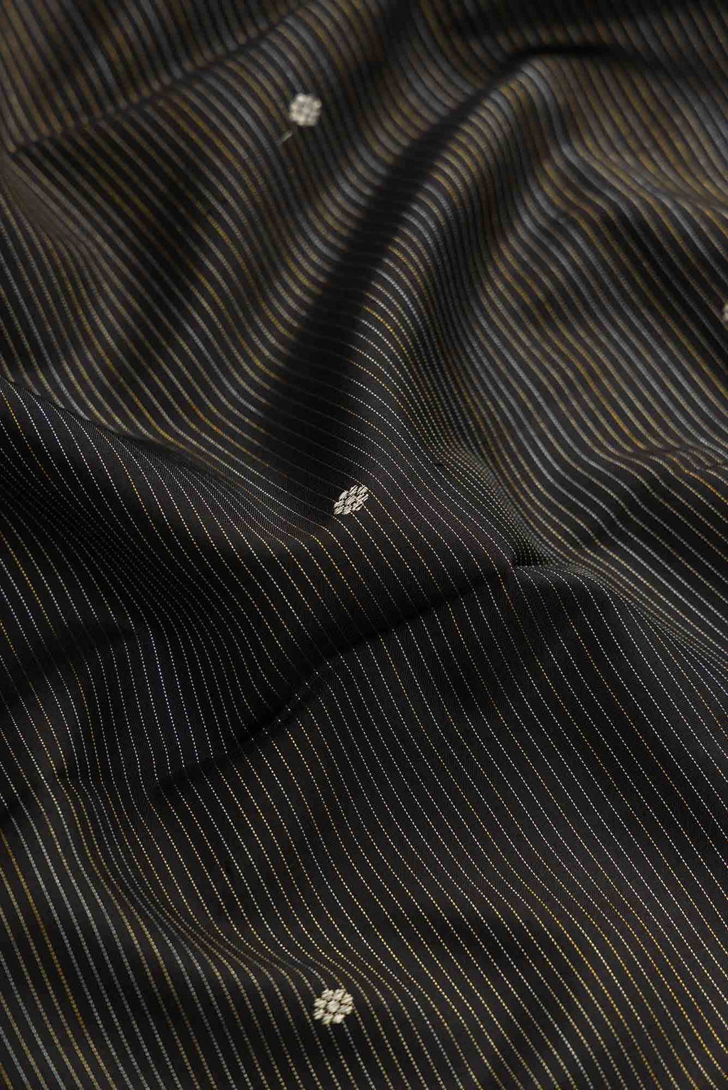 Black Dual Tone Kanchipuram Silk Saree