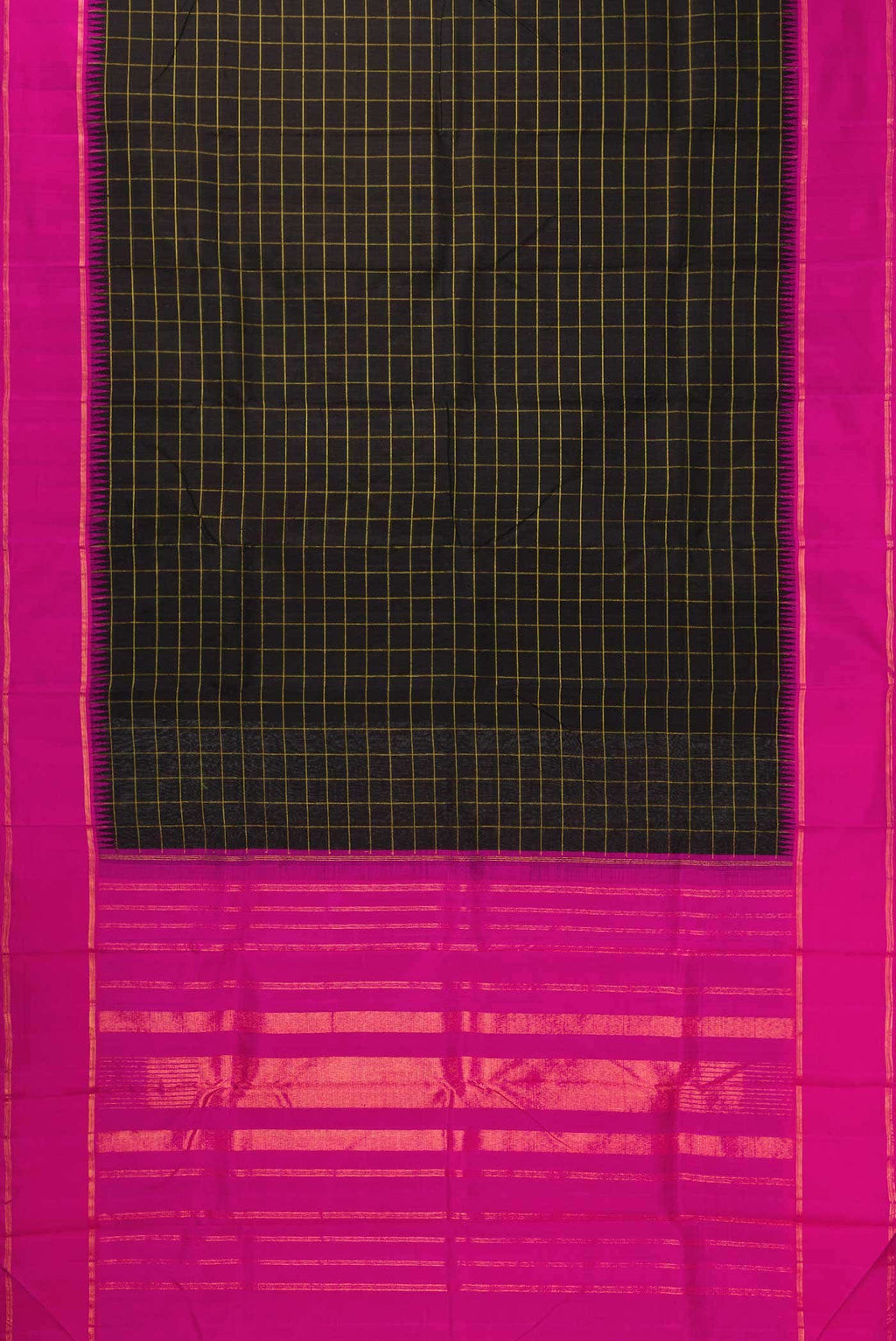 Black Linen Saree