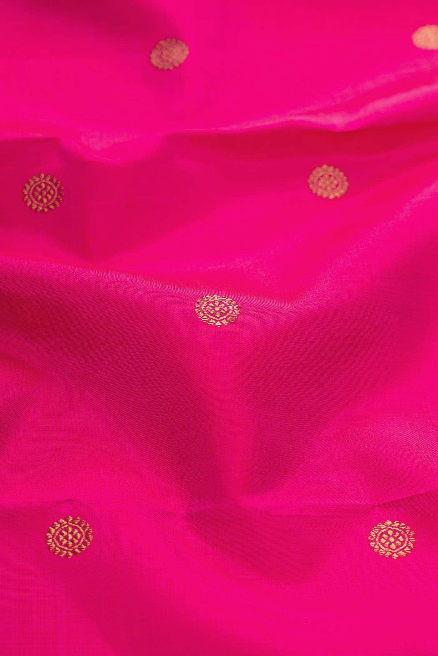 Pure Silk Pure Zari Pink Dual Tone Kanchipuram Saree