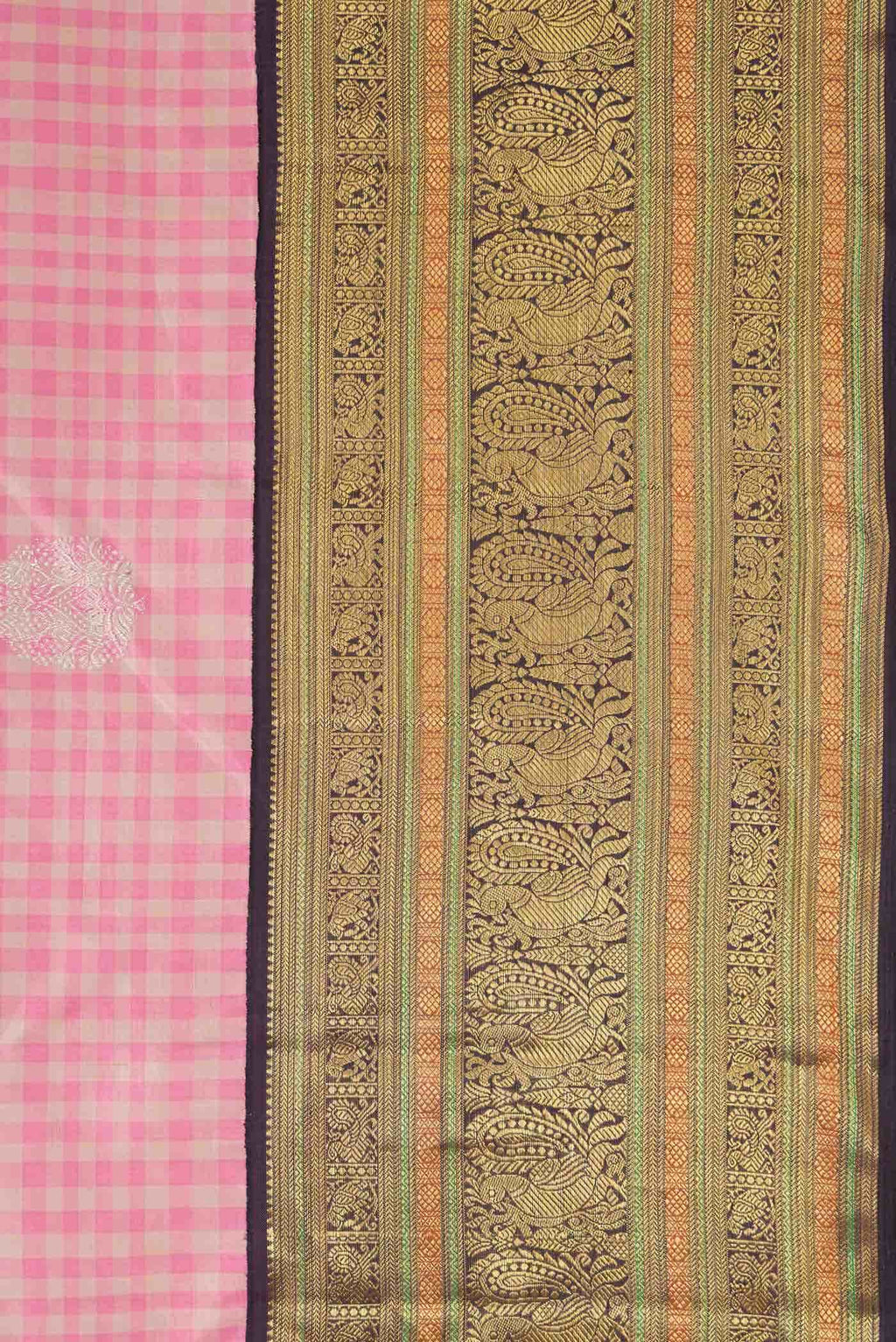 Pure Silk Pure Zari Multi Kanchipuram Saree