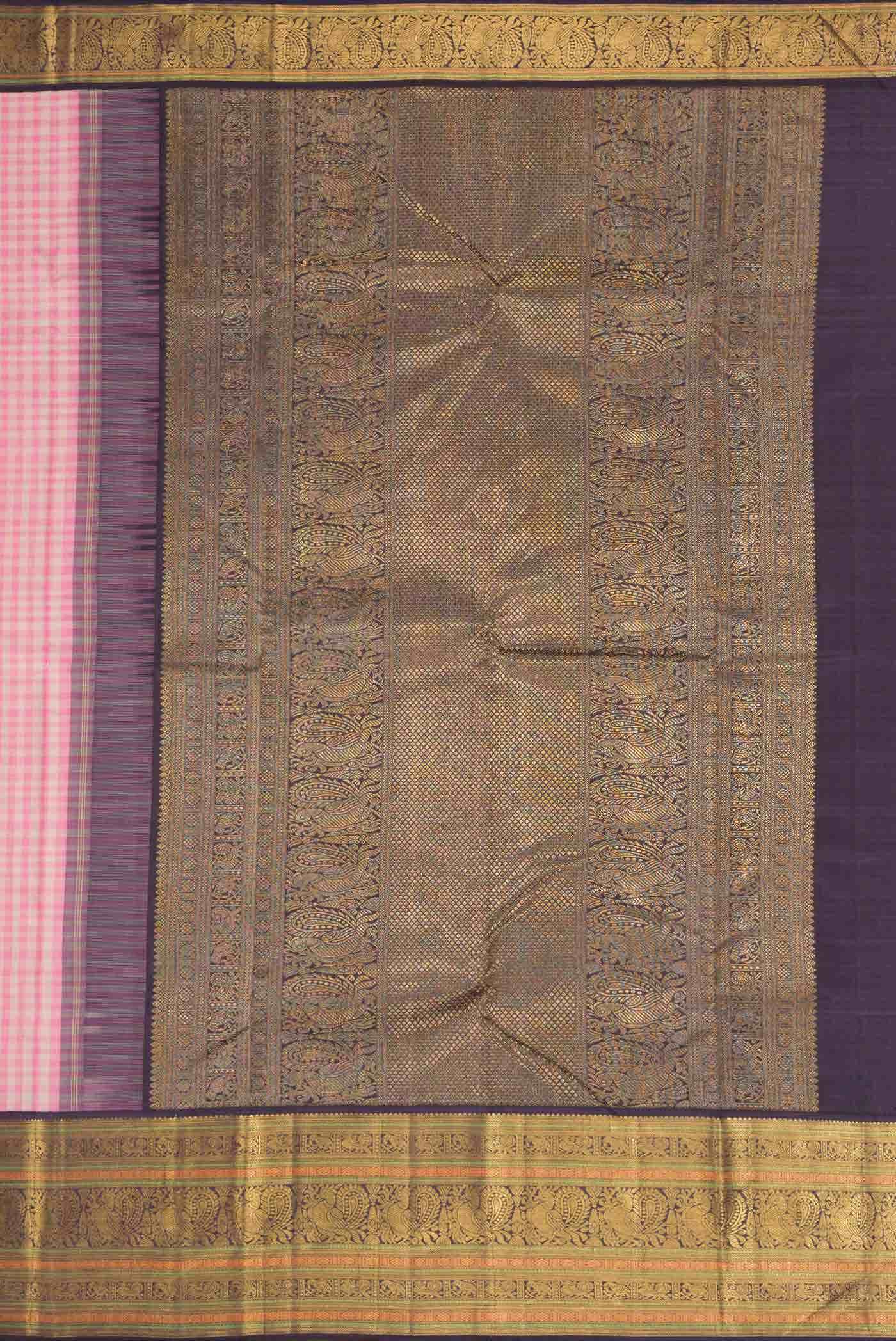 Pure Silk Pure Zari Multi Kanchipuram Saree