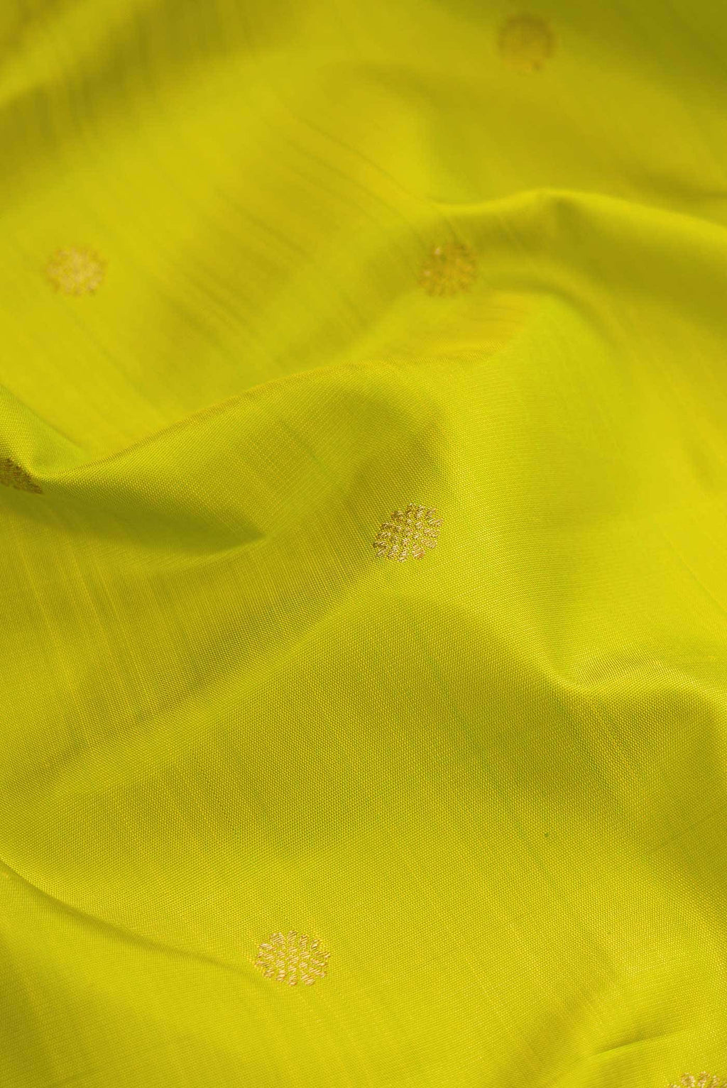 Pure Silk Pure Zari Parrot Green Kanchipuram Saree