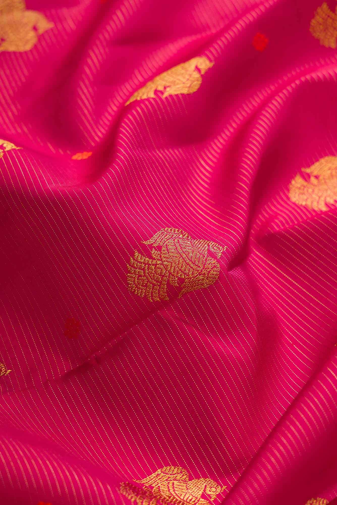 Maroon Dual Tone Kanchipuram Silk Saree