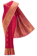 Maroon Dual Tone Kanchipuram Silk Saree