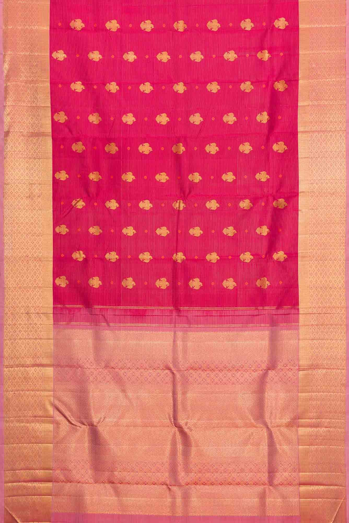 Maroon Dual Tone Kanchipuram Silk Saree