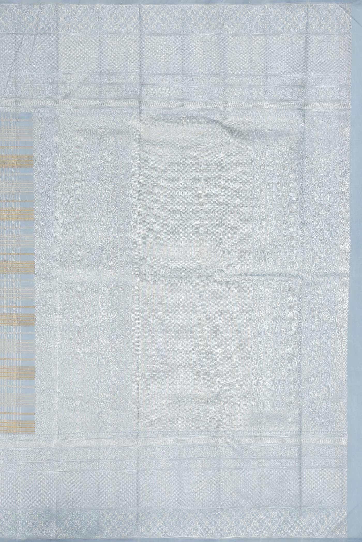 Grey Kanchipuram Silk Saree