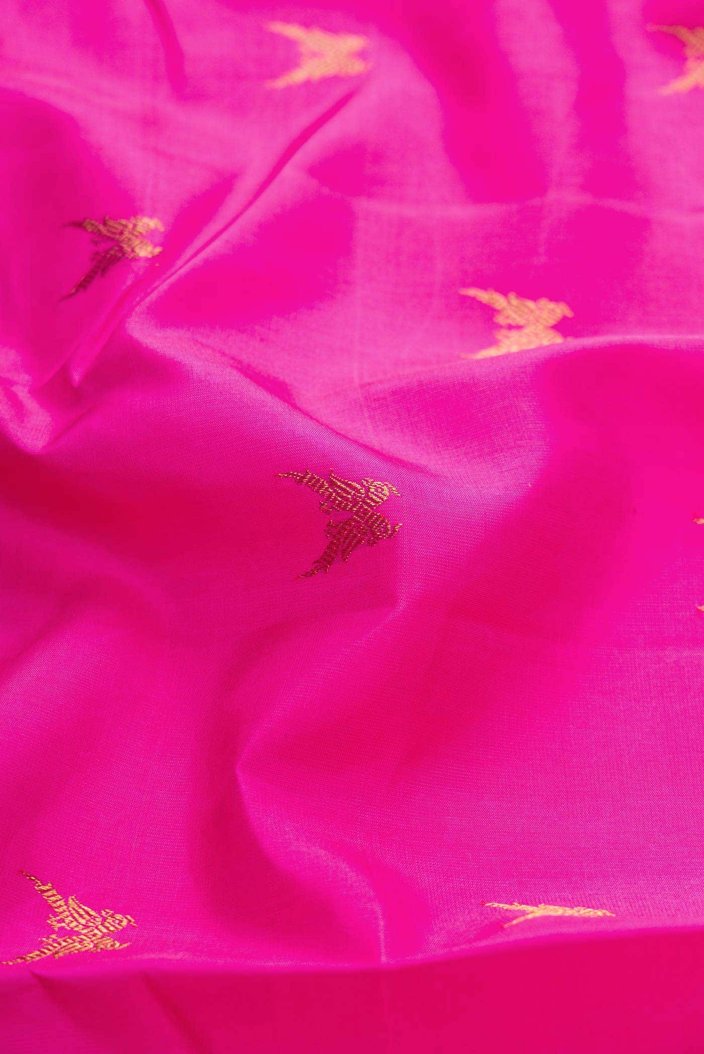 Pink Dual Tone Kanchipuram Silk Saree