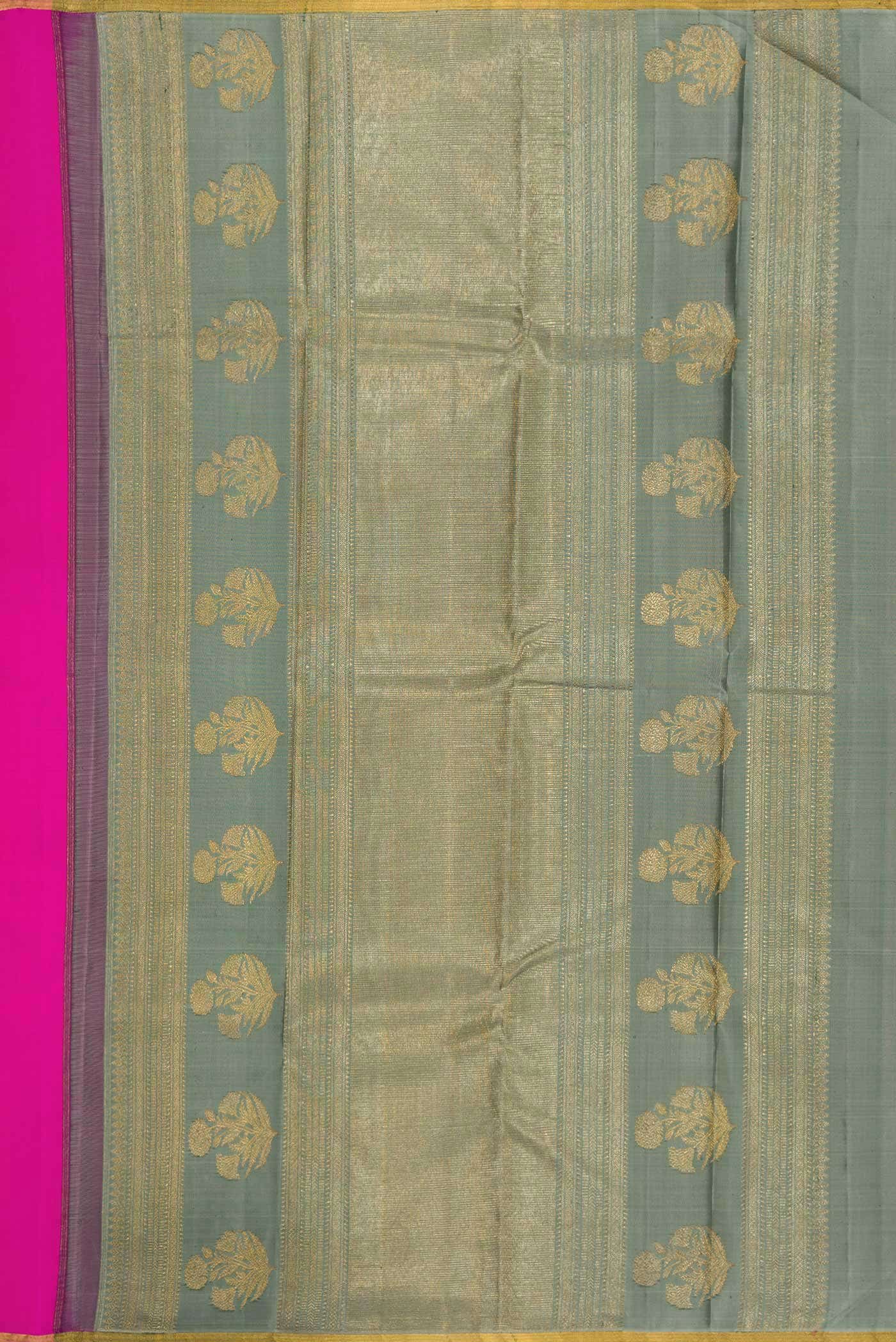 Pink Dual Tone Kanchipuram Silk Saree