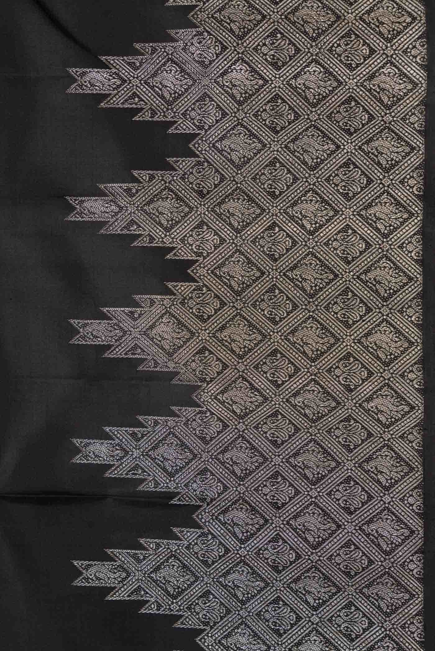 Black Kanchipuram Silk Saree
