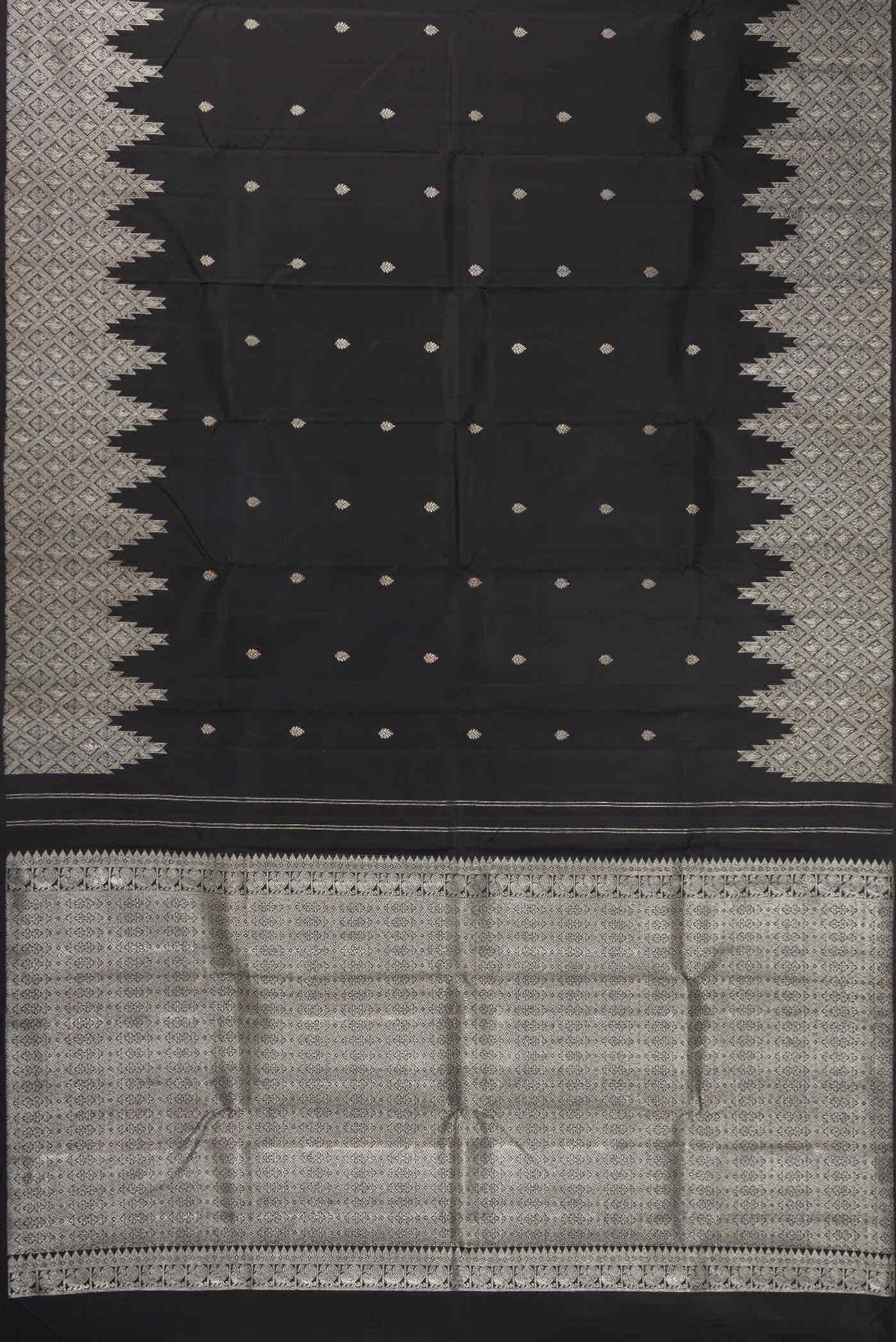 Black Kanchipuram Silk Saree
