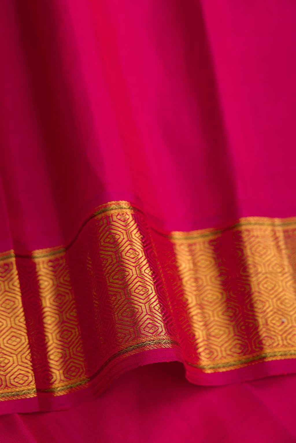 Pure Silk Pure Zari Violet Dual Tone Kanchipuram Saree