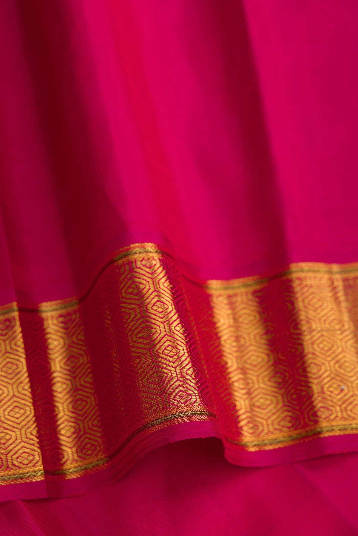Pure Silk Pure Zari Violet Dual Tone Kanjivaram Saree