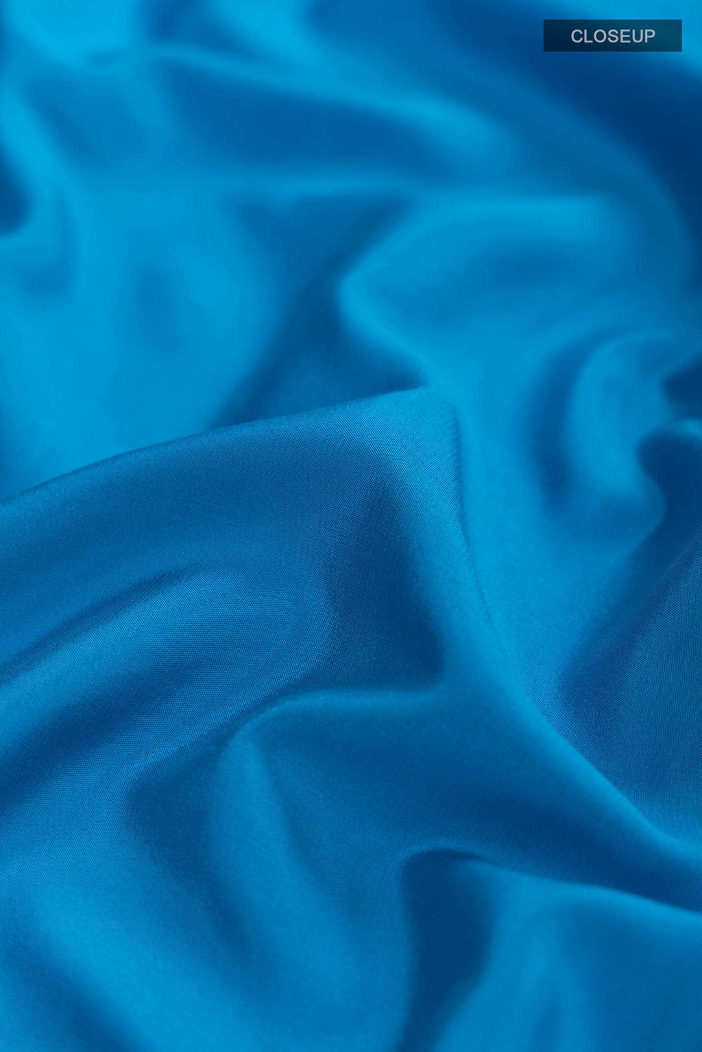 Blue Mysore Crepe Saree